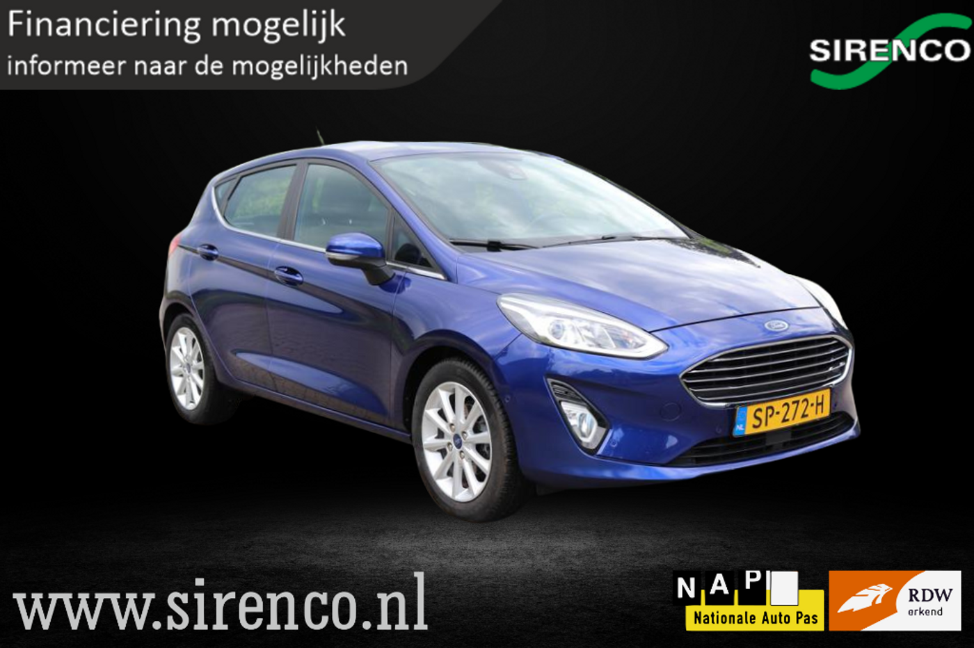 Ford Fiesta 1.0 EcoBoost Titanium X | adaptieve cruise & climate control | Komt binnen| Apple carplay & Android auto | 2018 - voorkant