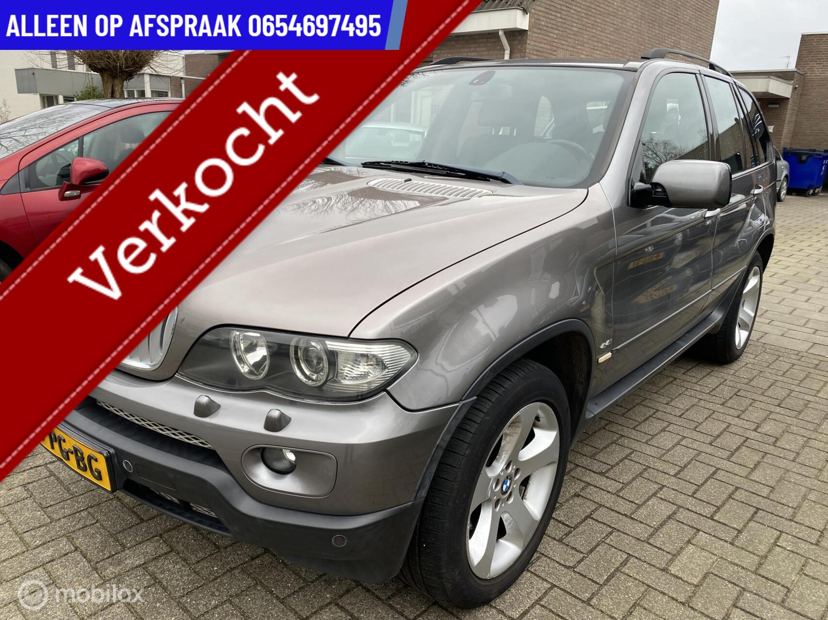 BMW X Reihe 4.4i 213.DKM AUT ECC PANO LEDER CRUISE CAMERA TREKHAAK 2004 - voorkant