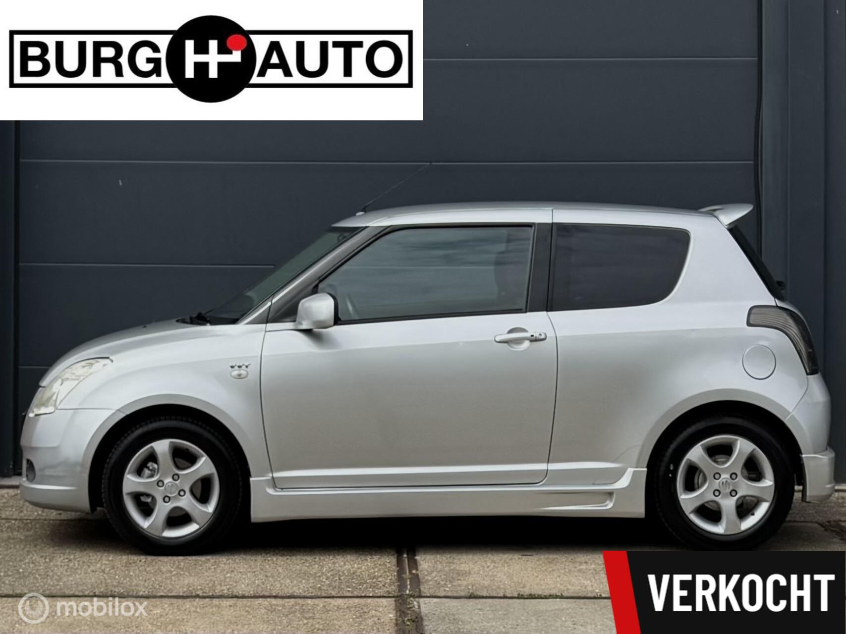 Suzuki Swift 1.5 Exclusive - APK TM 11-03-2027 - KEYLESS - LMV - EL. RAMEN + SPIEGELS - ACHTERSPOILER - SIDE SKIRTS - CPV - STUURBEKRACHTIGING - NAP - NL AUTO - 2006 - voorkant