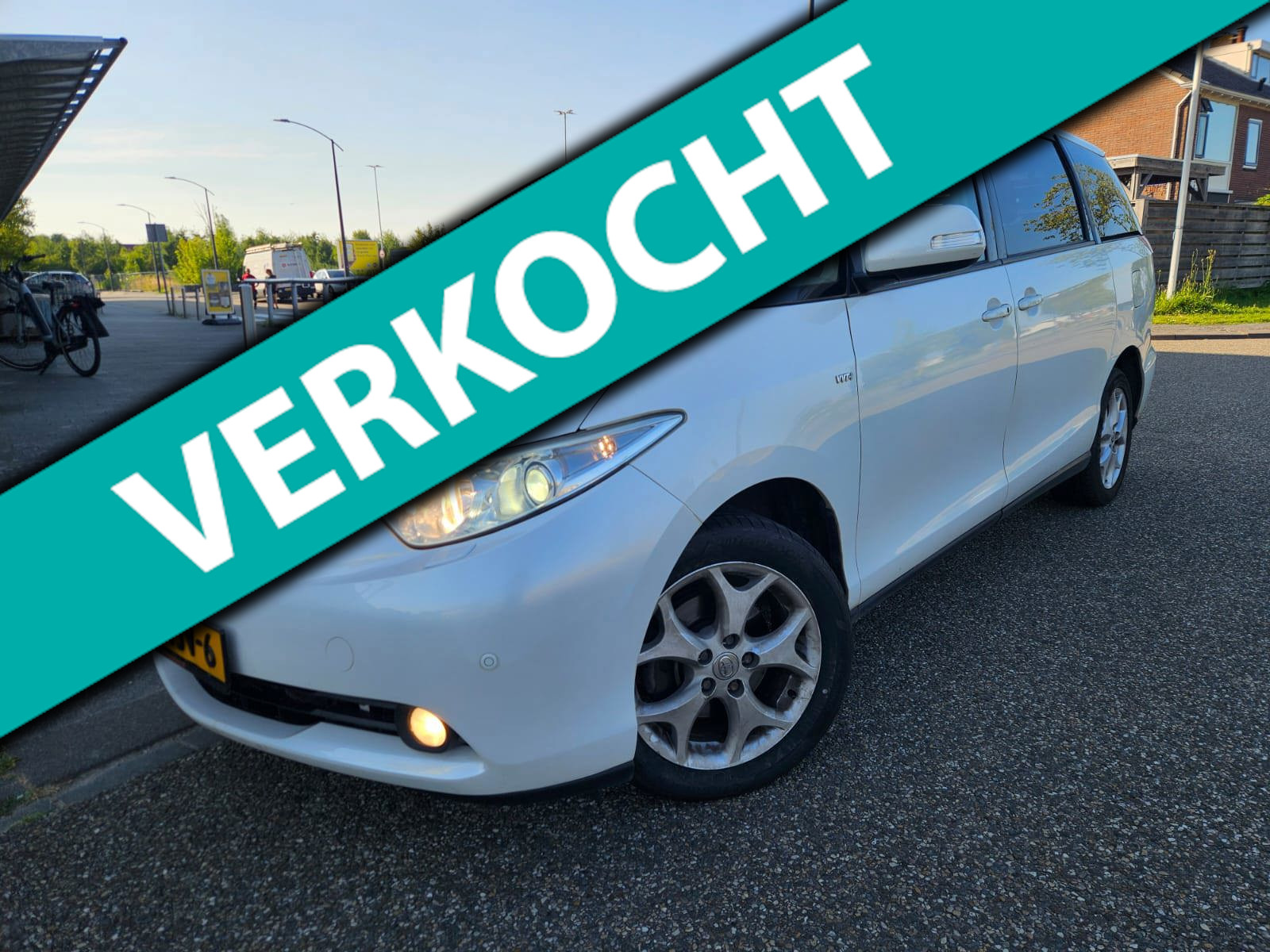 Toyota Previa 2.4 VVT-i Soleil 7 Zitter Automaat Top Vakantie auto 2009 - voorkant