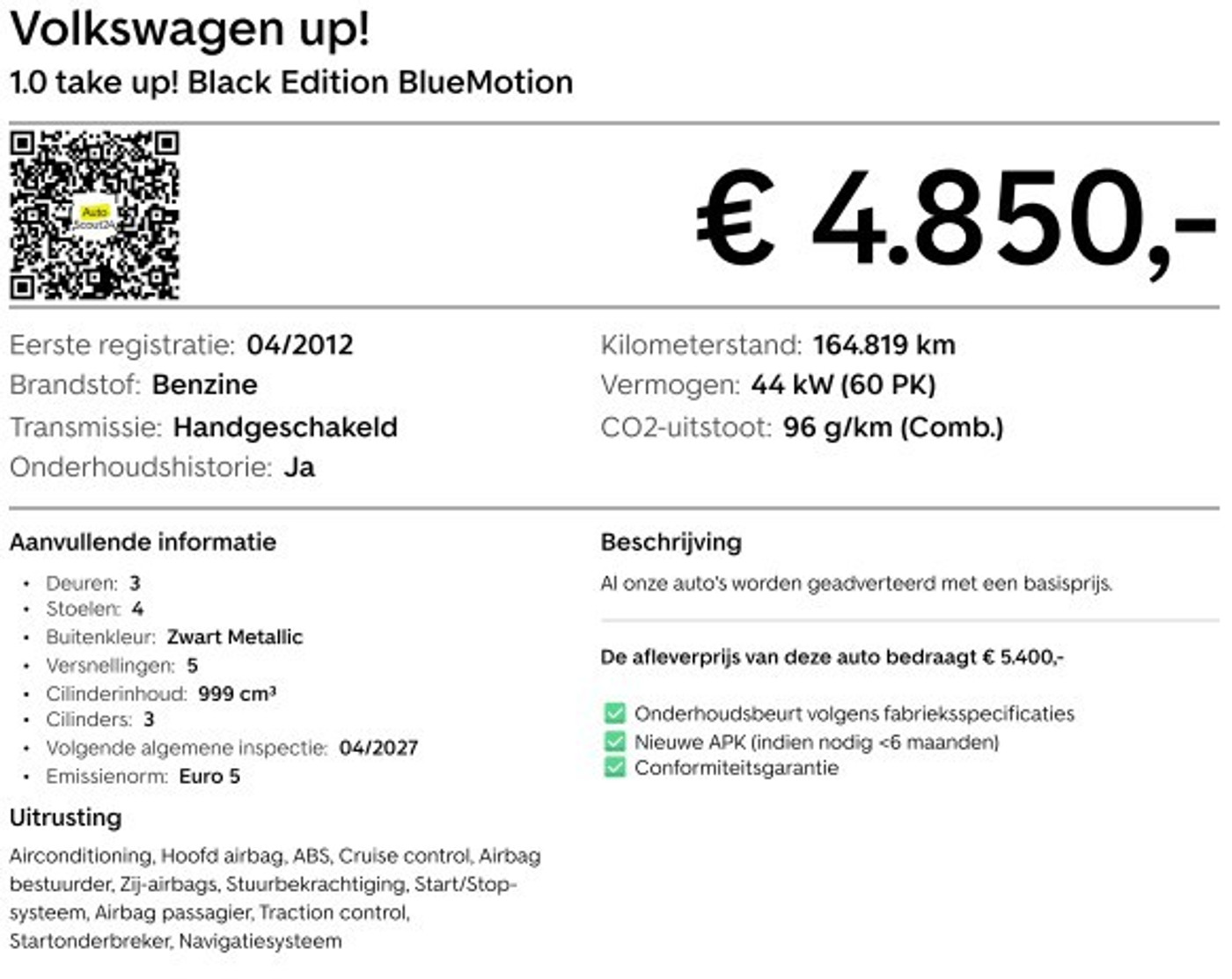 Foto van Volkswagen Up