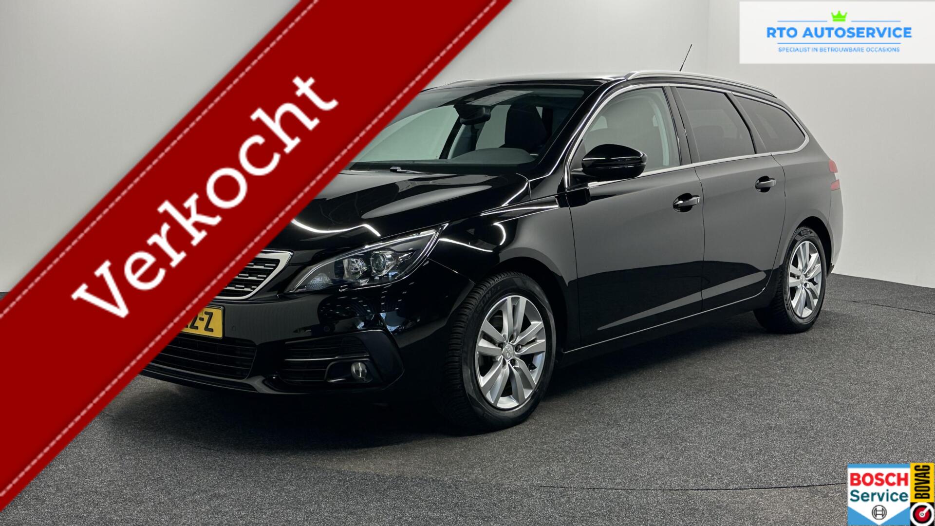 Peugeot 308 1.2 PureTech Allure PANO TREKHAAK NAVI CARPLAY ECC CRUISE LM. 2019 - voorkant