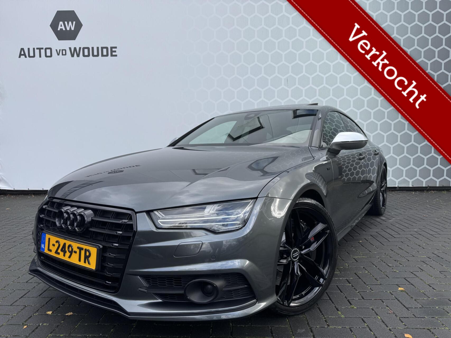 Audi A7 Sportback 4.0 TFSI S7 RS7 quattro Leder Matrix Schuifdak 450PK Standkachel Dubbel glas Softclose 2015 - voorkant
