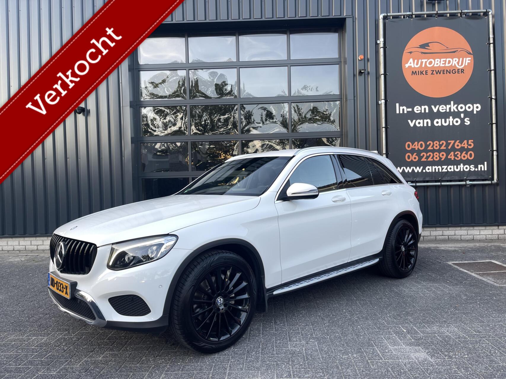 Mercedes-Benz GLC 250 4Matic 250 4MATIC DISTRONIC|TREKHAAK|NAVIGATIE|STOELVERWARMING|LED KOPLAMPEN|DODEHOEK ASSISTENTIE|RIJSTROOKSENSOR 2016 - voorkant