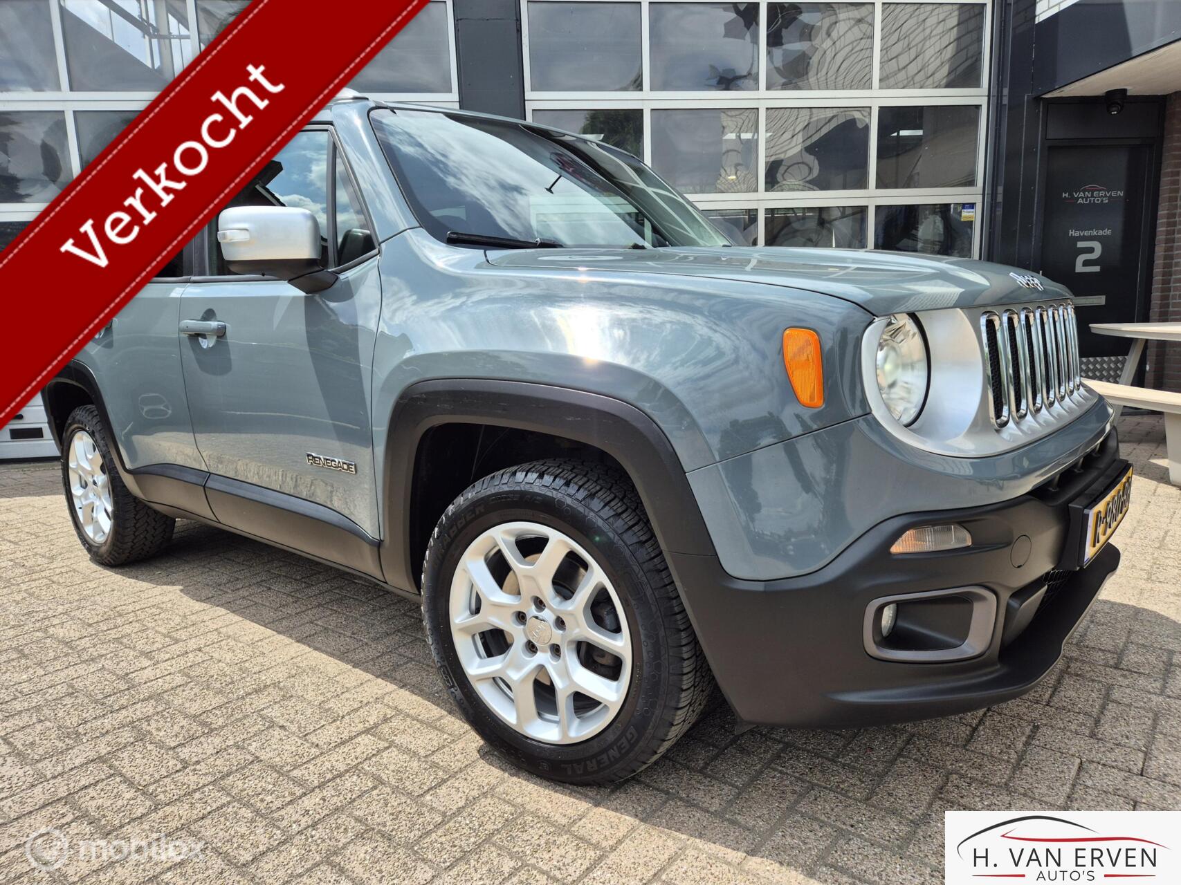 Jeep Renegade 1.4 Limited AWD AUTOMAAT NAVI CAMERA PDC 2015 - voorkant