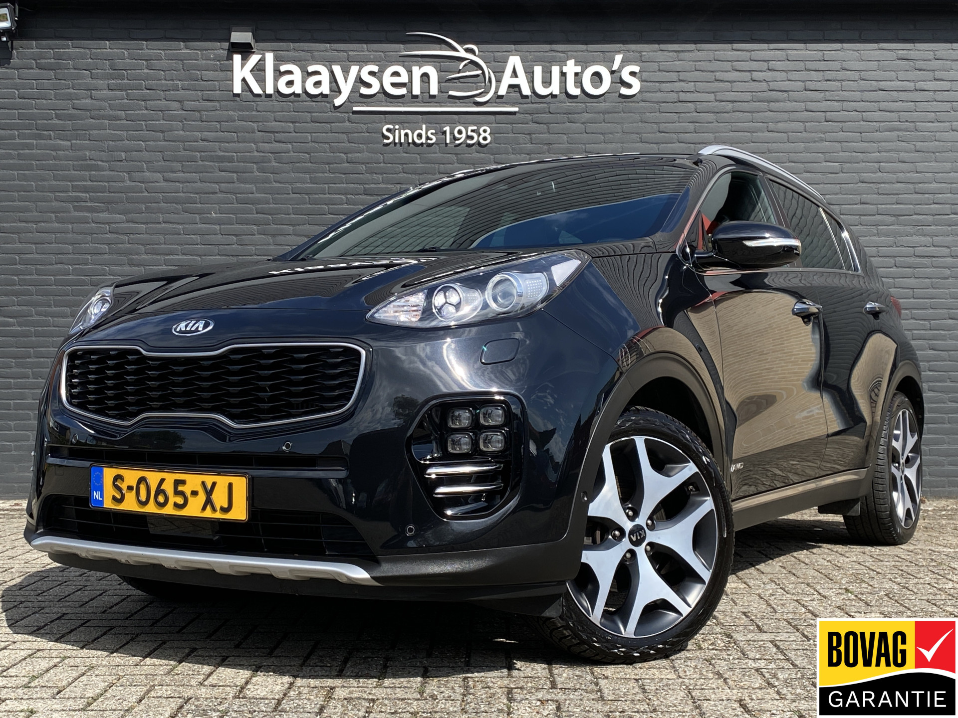 Kia Sportage 1.6 T-GDI 4WD 177 pk GT-Line PlusLine AUT. | dealer onderh. | leder interieur | elektr. v. stoelen | keyless | JBL audio | trekhaak 2016 - voorkant