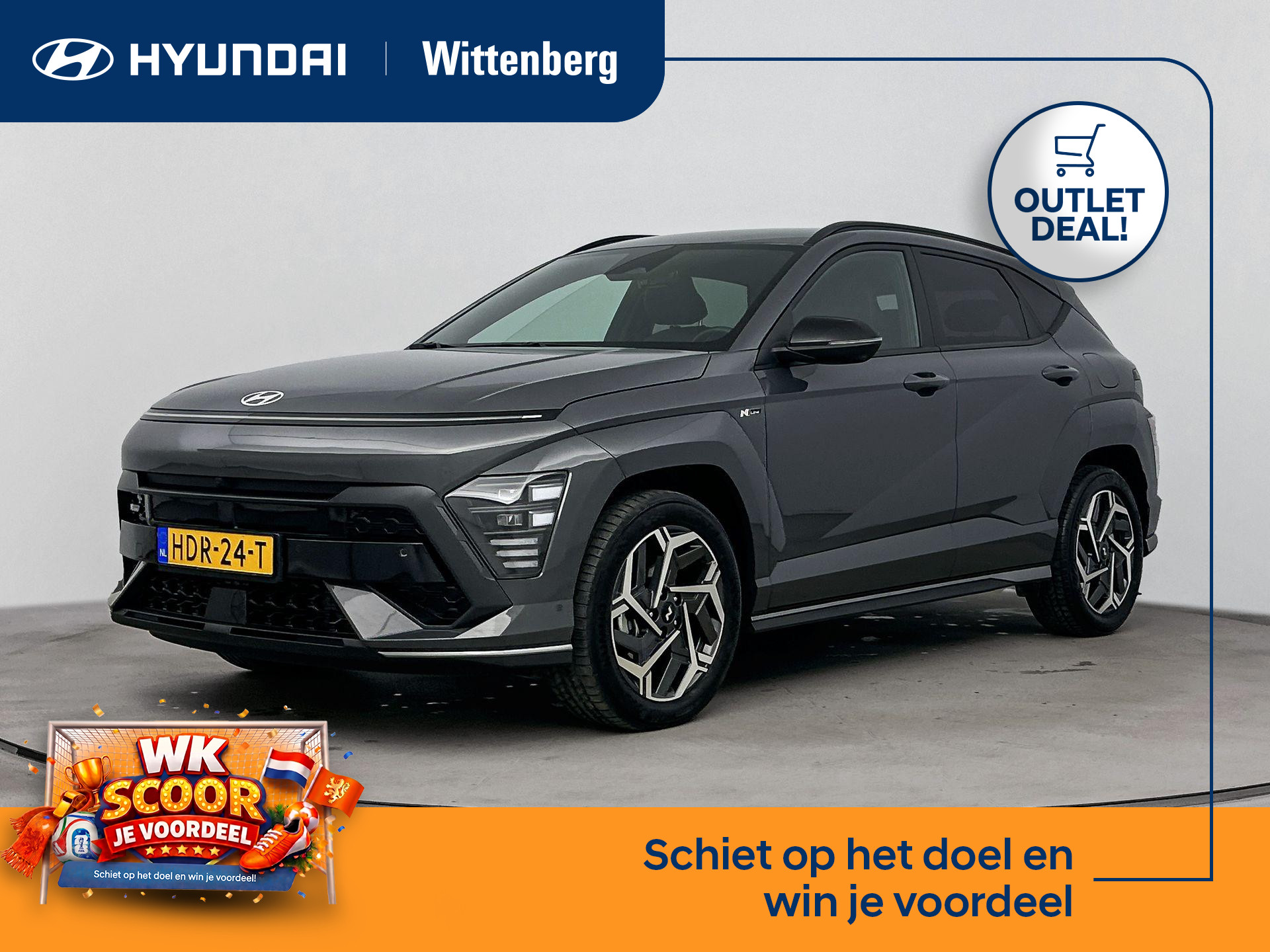 Hyundai Kona 1.6 GDI HEV N Line 2025 - voorkant