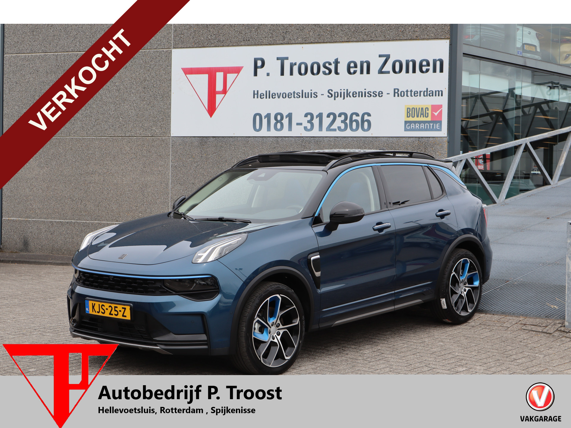 Lynk&co LYNK & Co 01 1.5 Panoramadak/360° Camera/Keyless/Lane assist/Adaptive cruise control/Apple carplay/Climate control/Stoelverwarming/Dodehoek detectie/Elektrisch sluitende achterklep/Elektrisch verstelbare stoel met geheugen 2023 - voorkant