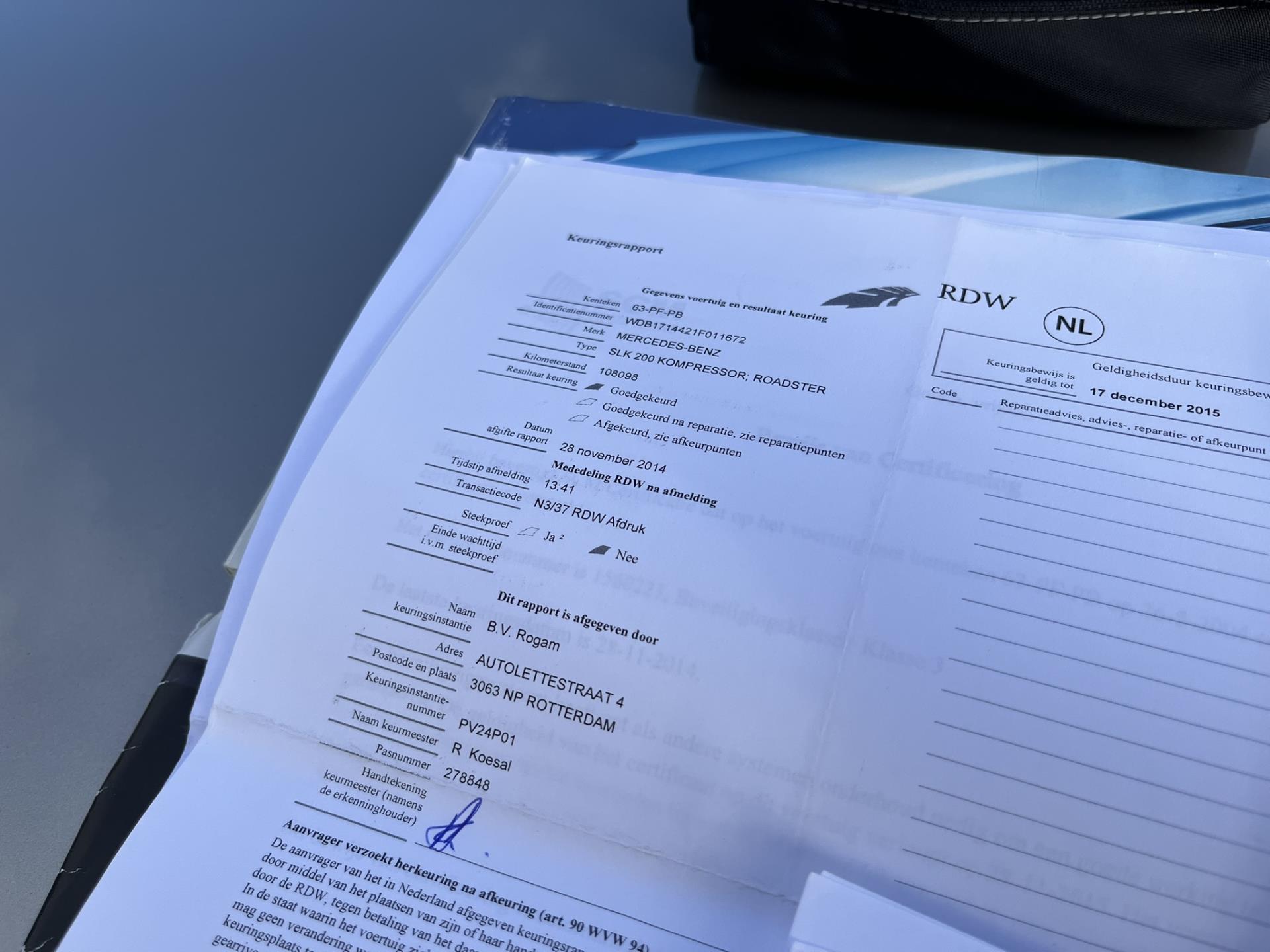 Foto van Mercedes-Benz SLK 200 Kompressor