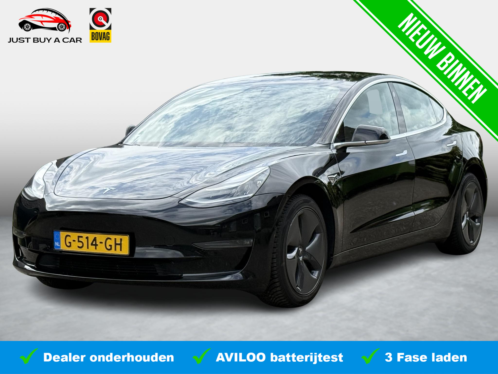 Tesla Model 3 Long Range AWD 75 kWh 2019 - voorkant