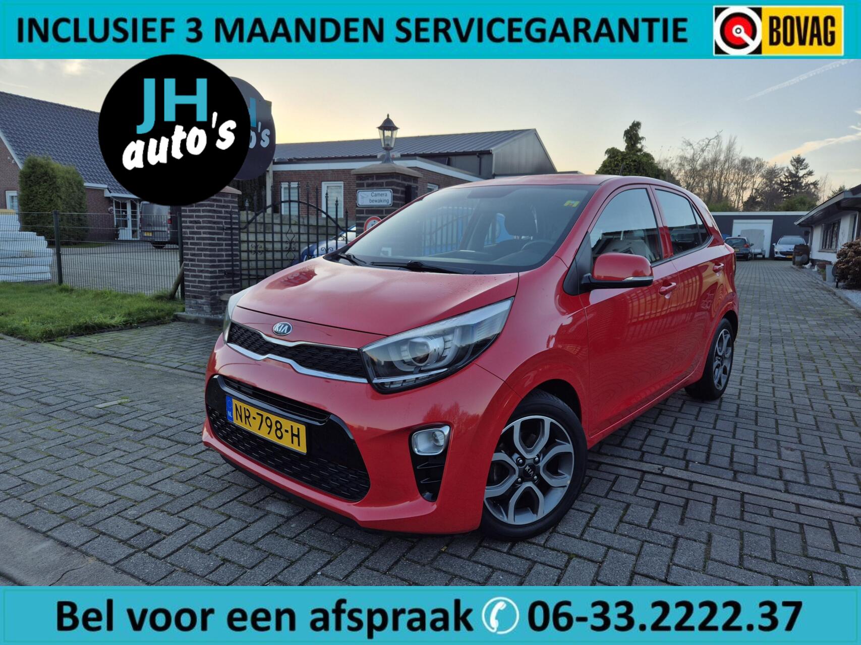Kia Picanto 1.0 CVVT First Edition METALIC-ROOD | INCL-BEURT 2017 - voorkant