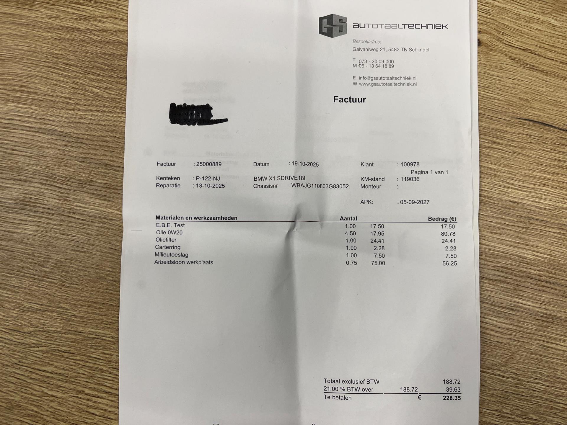 Foto van BMW X1 Sdrive18i