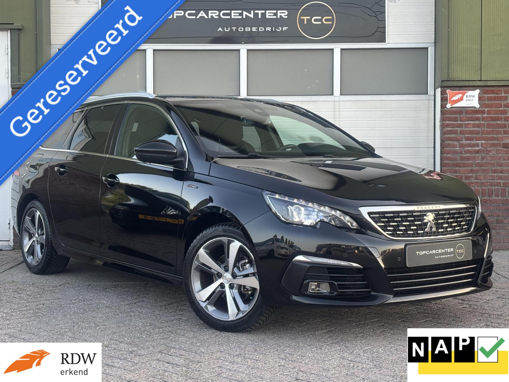 Peugeot 308 1.2 GT-line/PANO/CAMERA/NAVI/KEYLESS/APK/NAP 2017 - voorkant