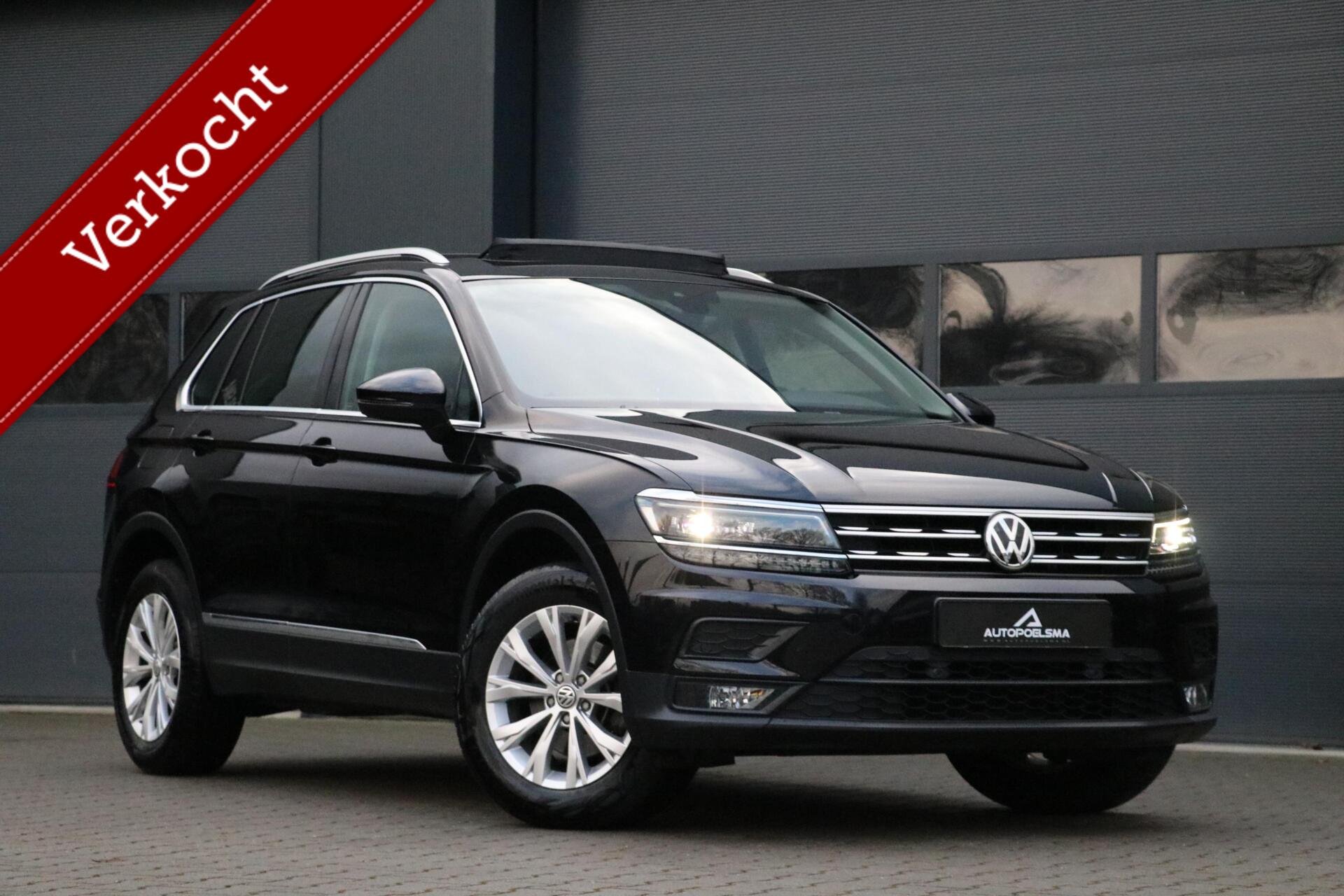 Volkswagen Tiguan 1.4 TSI 4Motion Highline AdaptiveCruise Panodak Stoelverw AppleCarplay Trekhaak Led PrivacyGlass 2000kg Trekgewicht 130000KM BJ2018 2018 - voorkant