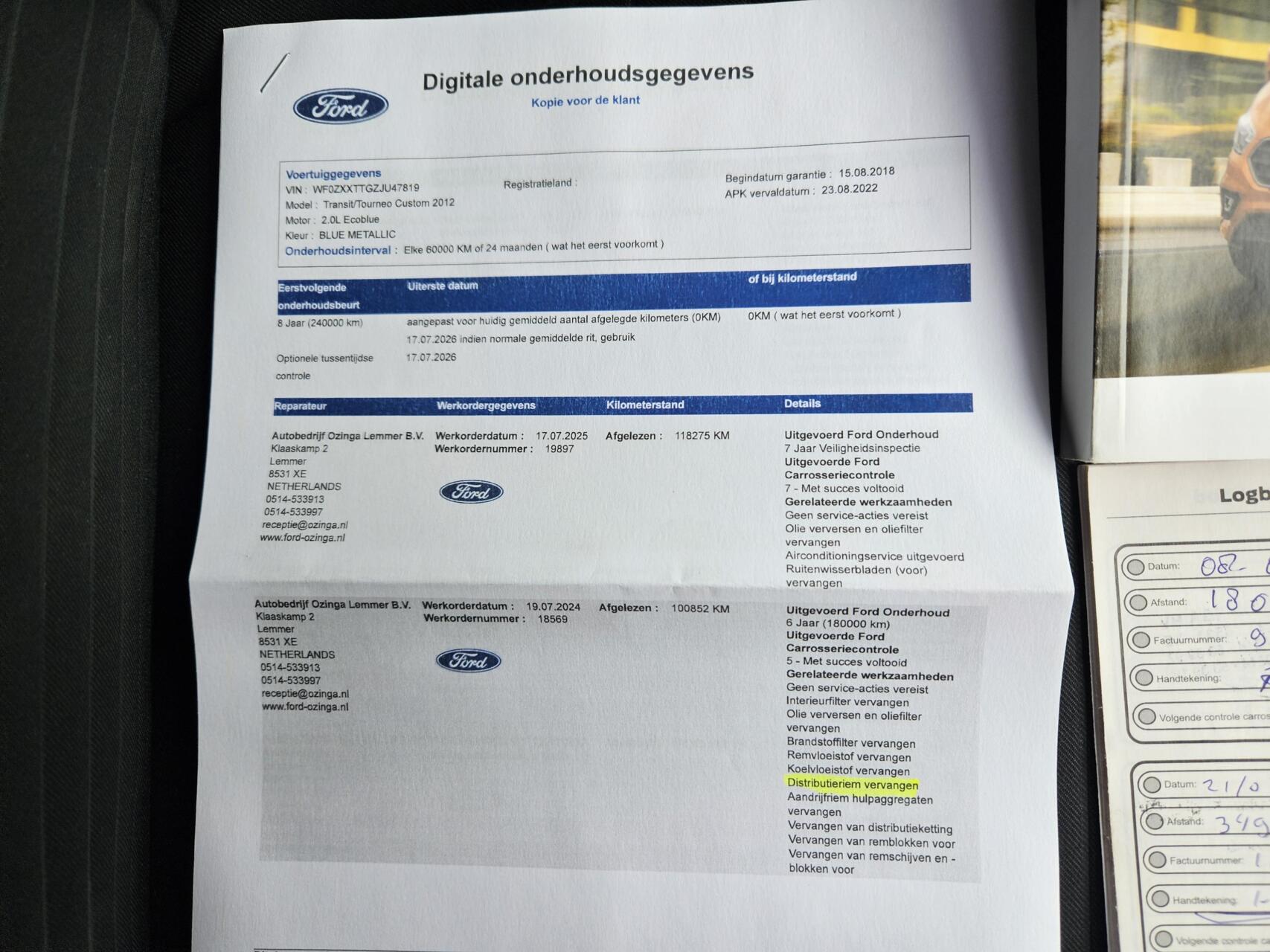 Foto van Ford Transit Custom