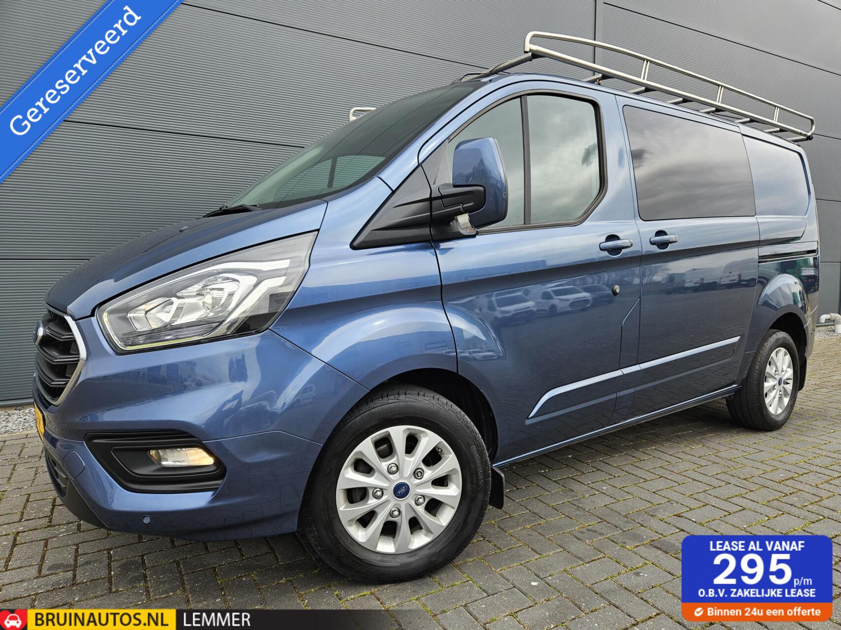Ford Transit Custom 2.0 TDCI L1H1 DC Airco Trekhaak 130pk D-riem v.v 2018 - voorkant