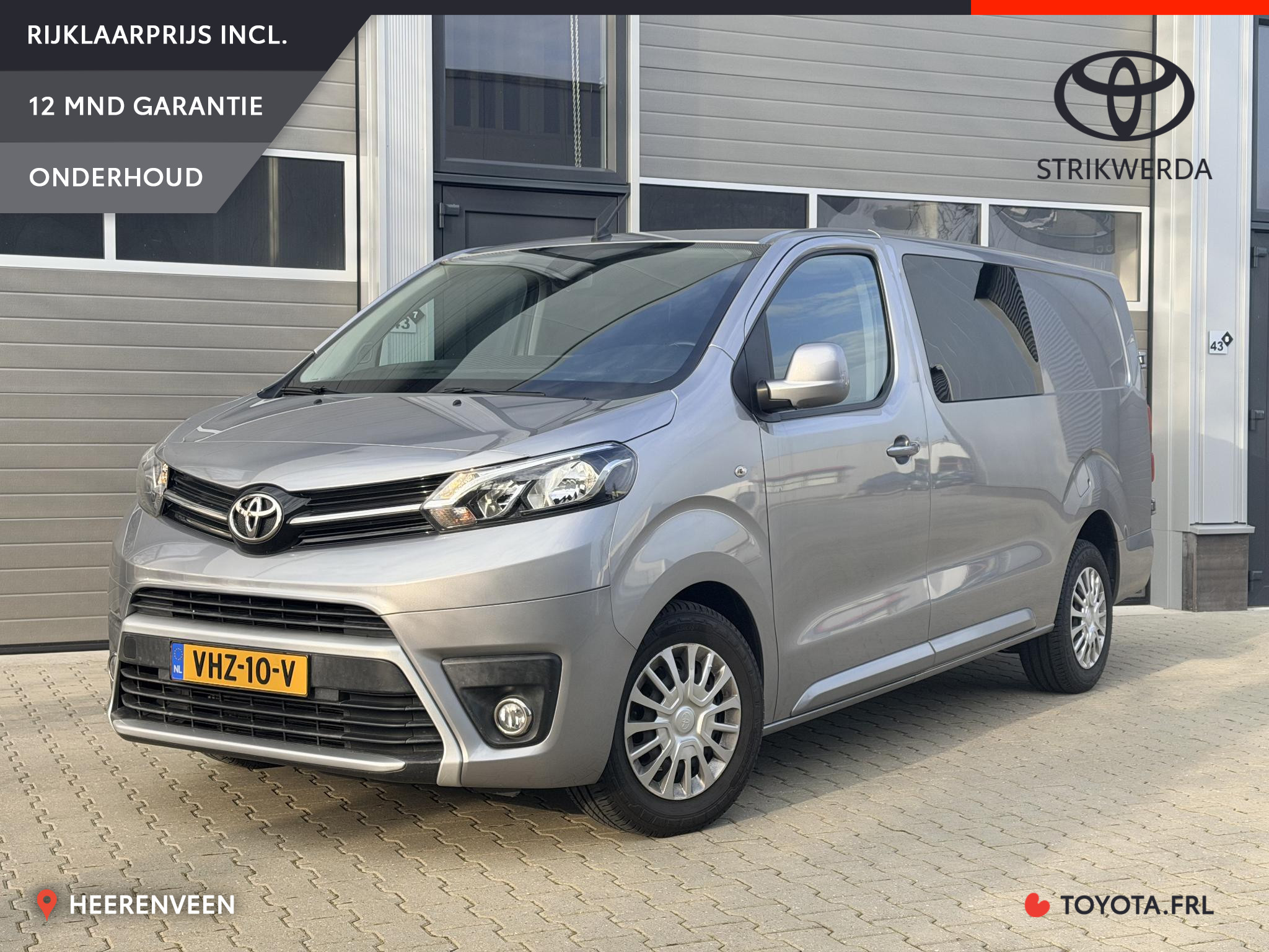Toyota Proace 2.0 D-4D 122pk Professional Dubbele Cabine L2 2021 - voorkant