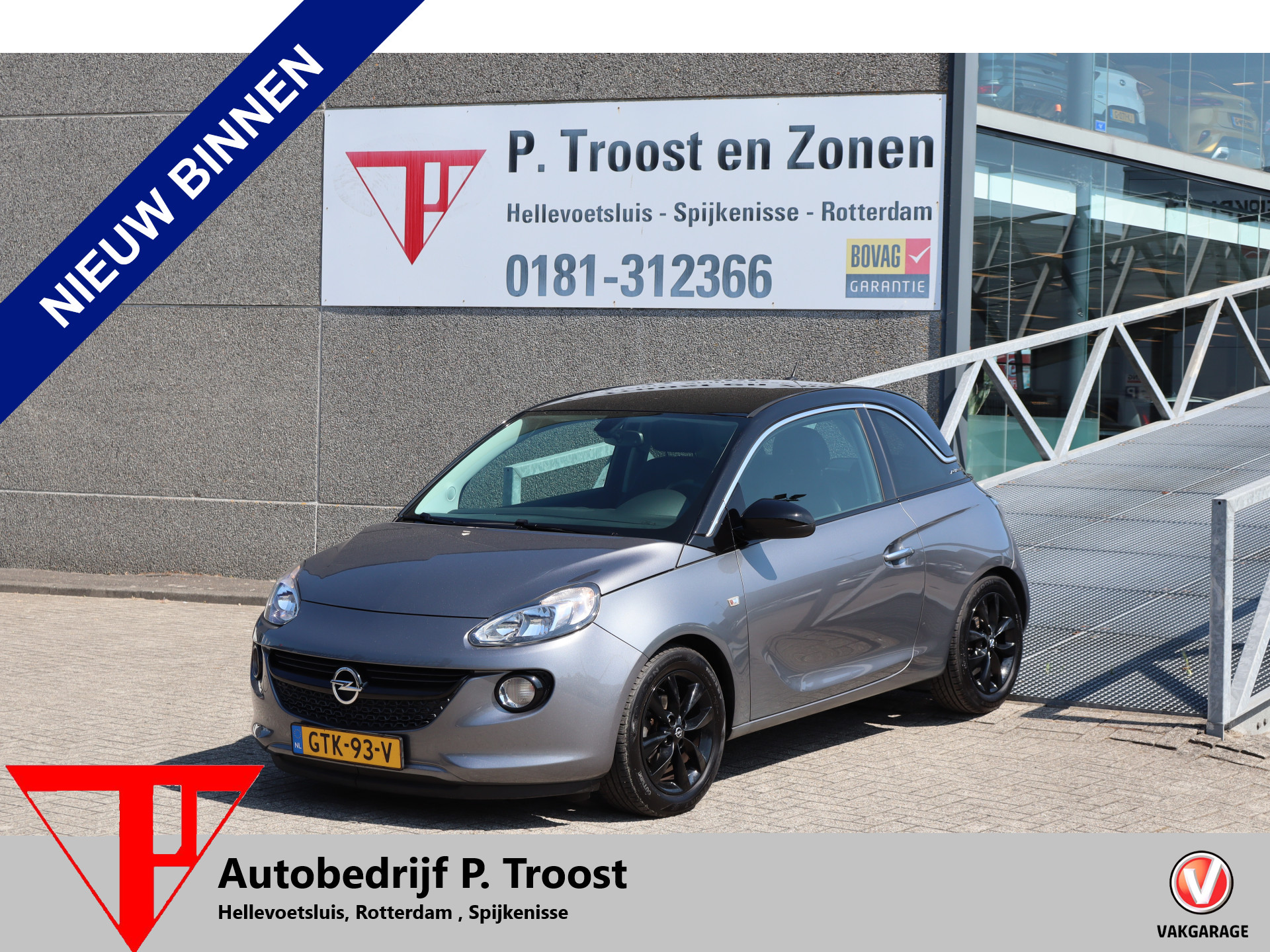 Opel Adam 1.2 Stoelverwarming/Stuurverwarming/Cruise control/Airco/Parkeersensoren/Bluetooth/Licht metalen velgen 2019 - voorkant