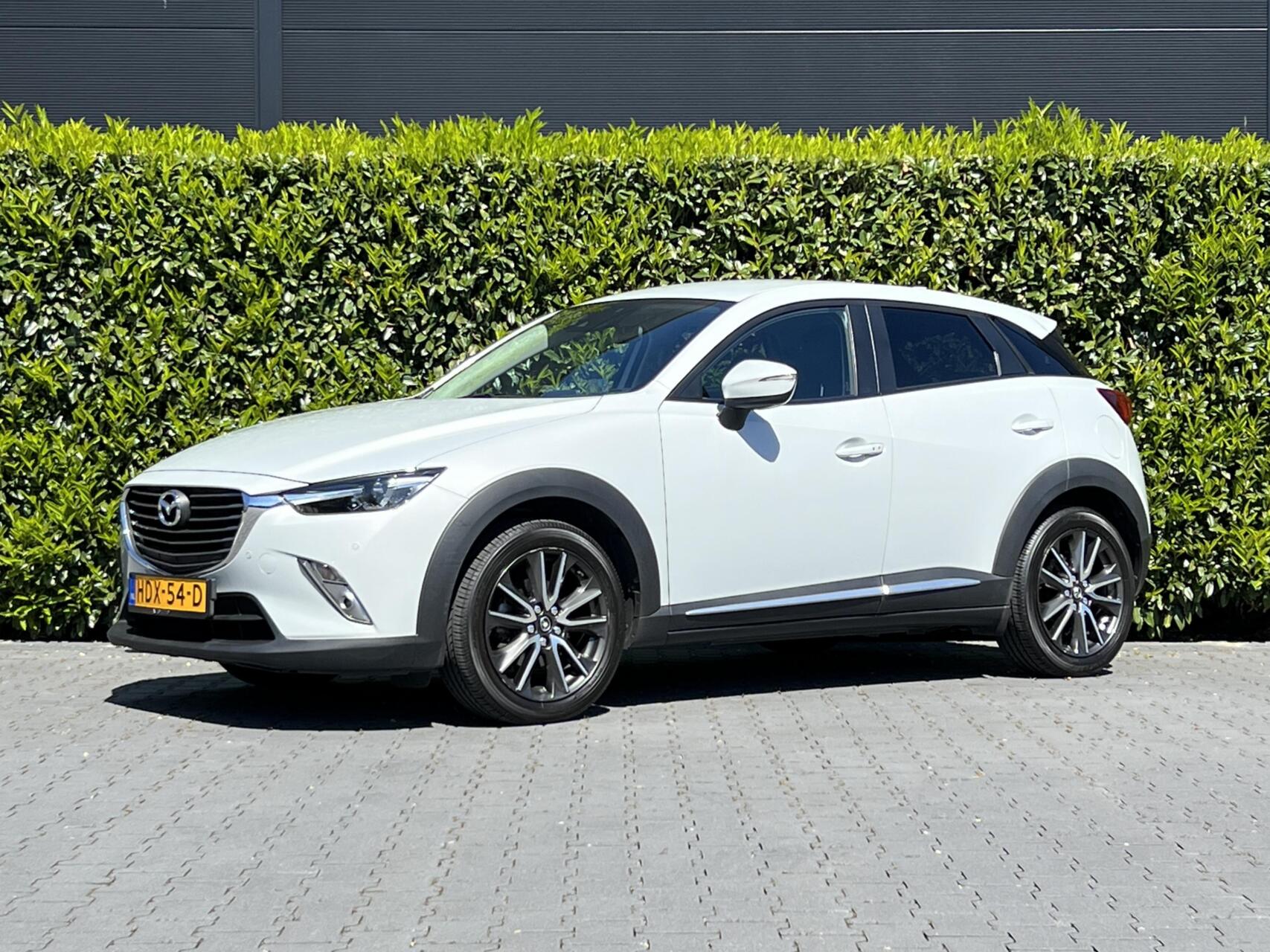 Mazda Mazda Cx-3 2.0 SkyActiv-G 150 GT-M 4WD, NAVIGATIE, LANE ASSIST, CRUISE CONTROL, CLIMATE CONTROL, STOELVERWARMING, CAMERA, KEYLESS, HUD, LED, DAB, PDC, LICHTMETAAL 18" 2016 - voorkant