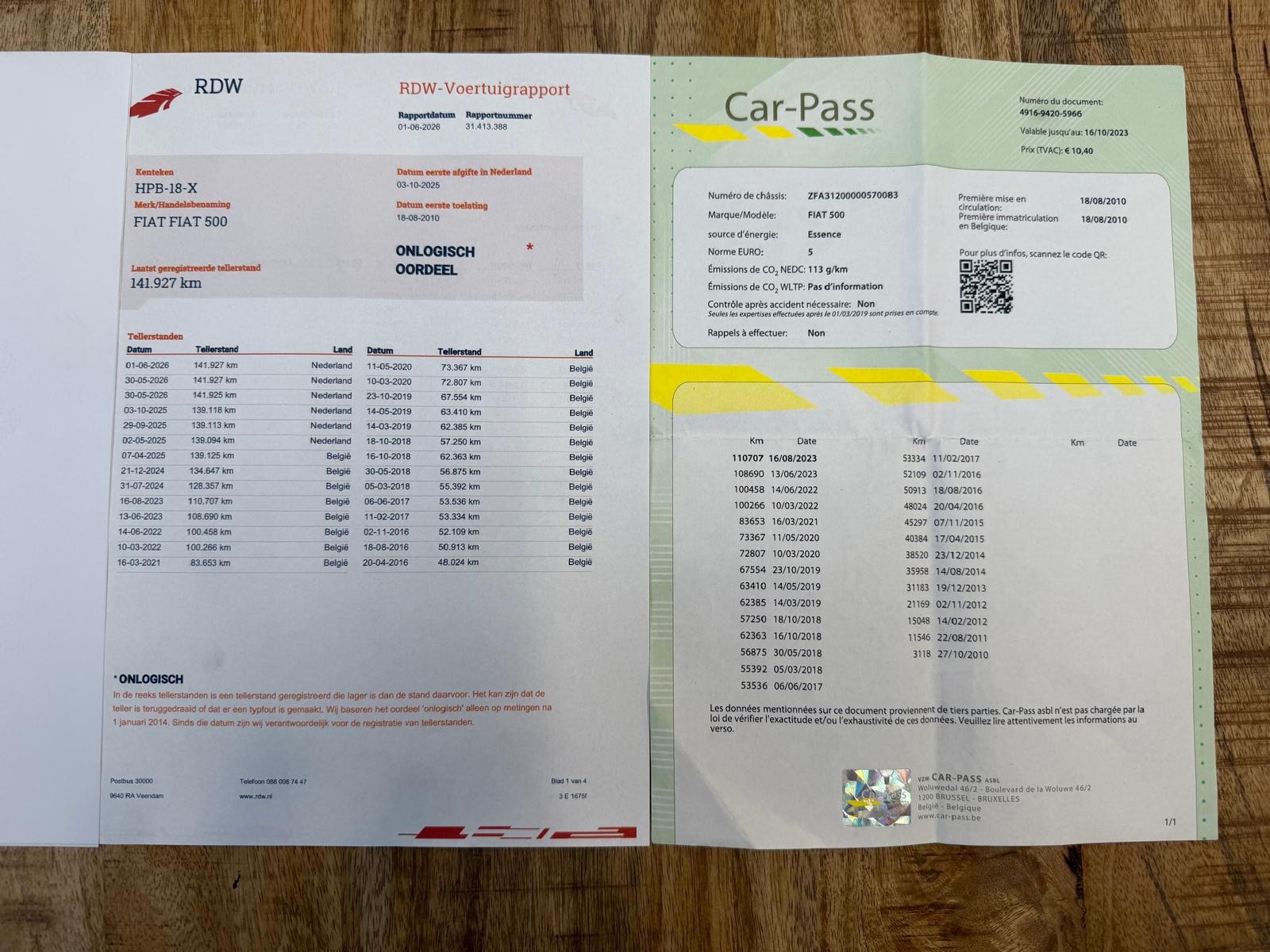 Foto van Fiat 500