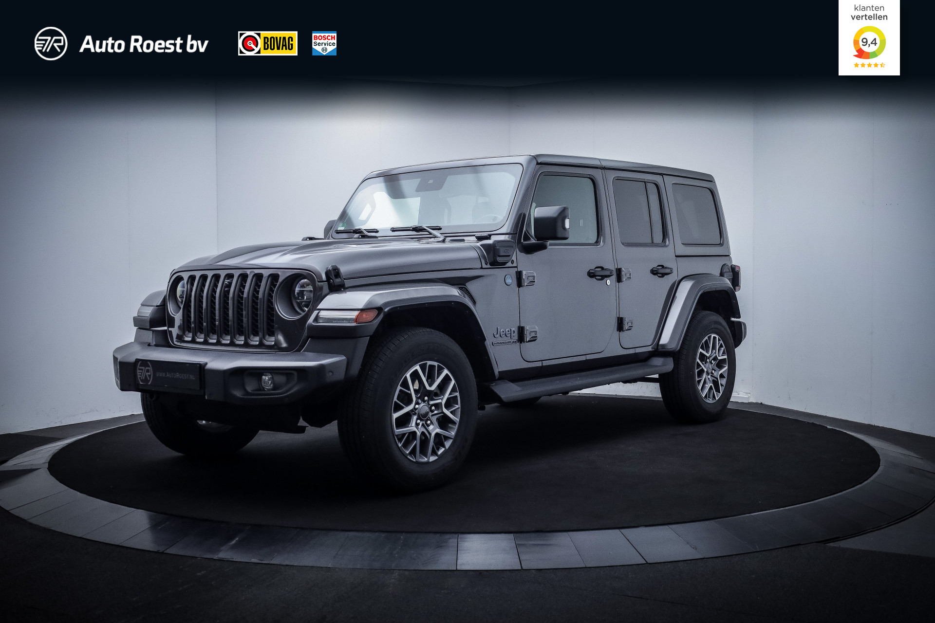 Jeep Wrangler Unlimited 4Xe 80th ANNIVERSERY 2021 - voorkant