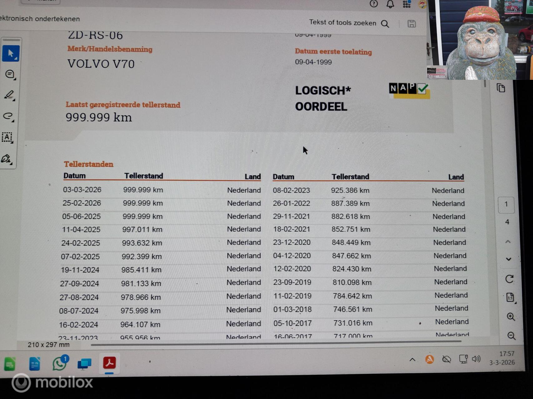 Foto van Volvo V70
