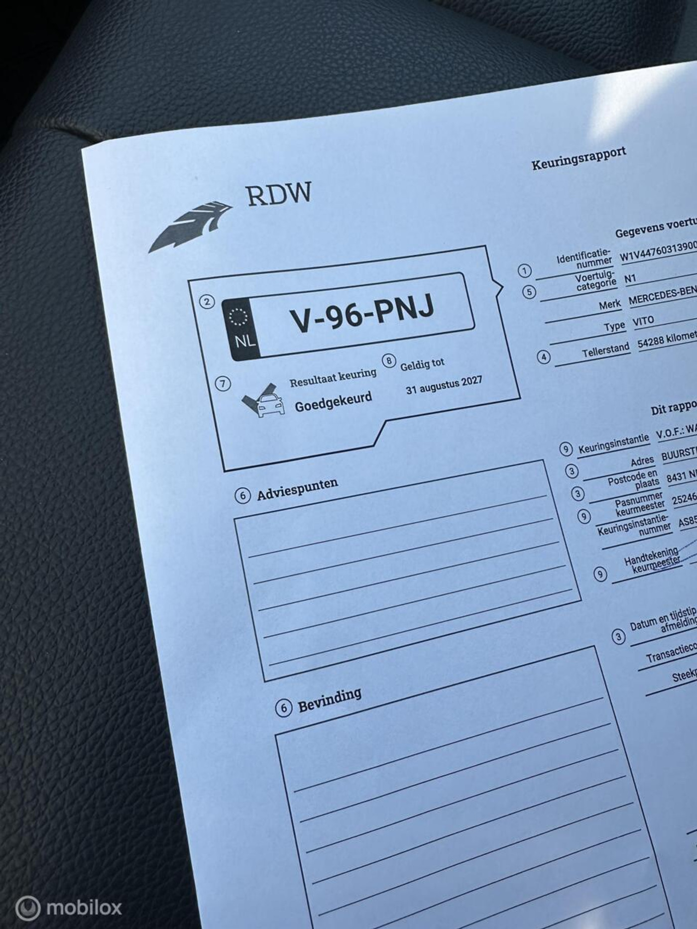 Foto van Mercedes-Benz Vito
