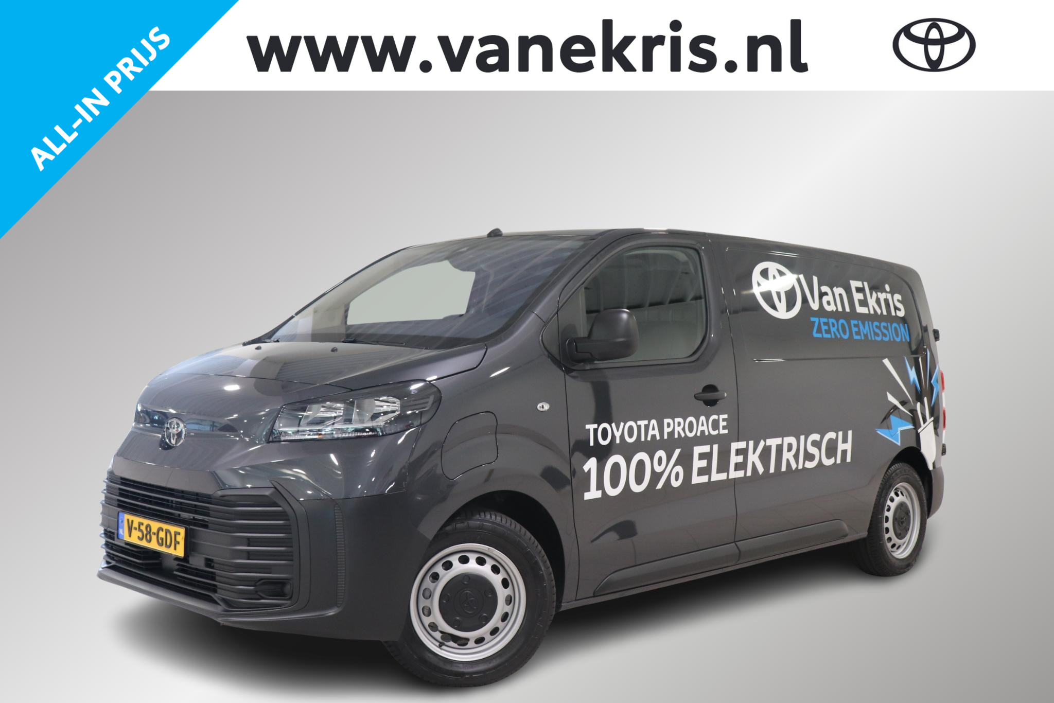 Toyota Proace Challenger Extra Range 75 kWh, 2025 - voorkant