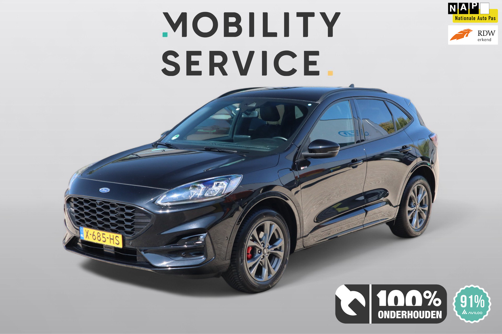 Ford Kuga 2.5 PHEV ST-Line X SOH91% AUT Alcan Virtual Cam 100% onderhouden 2023 - voorkant