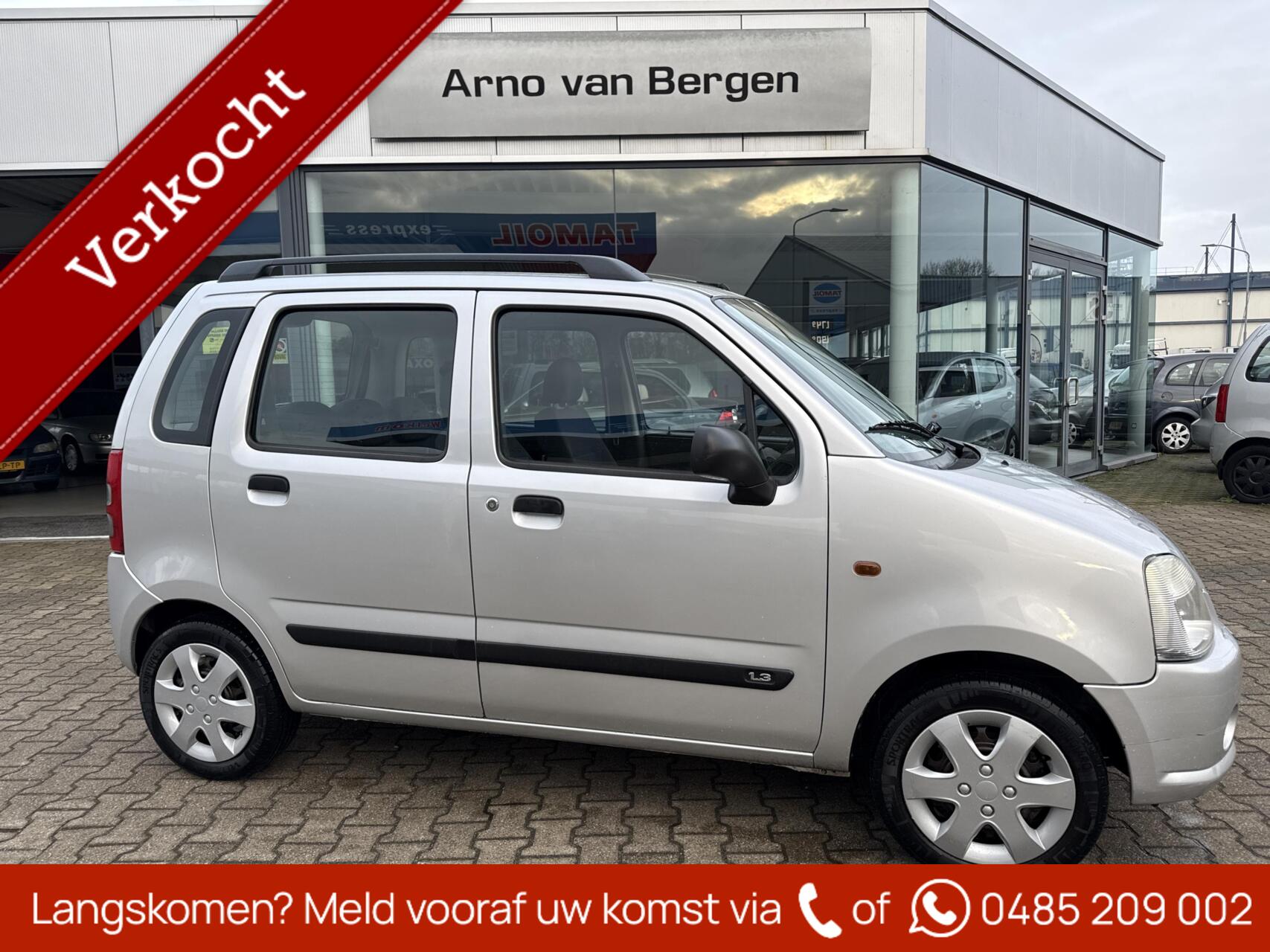 Suzuki Wagon R 1.3 GLX, AUTOMAAT, trekhaak afneembaar. 2004 - voorkant