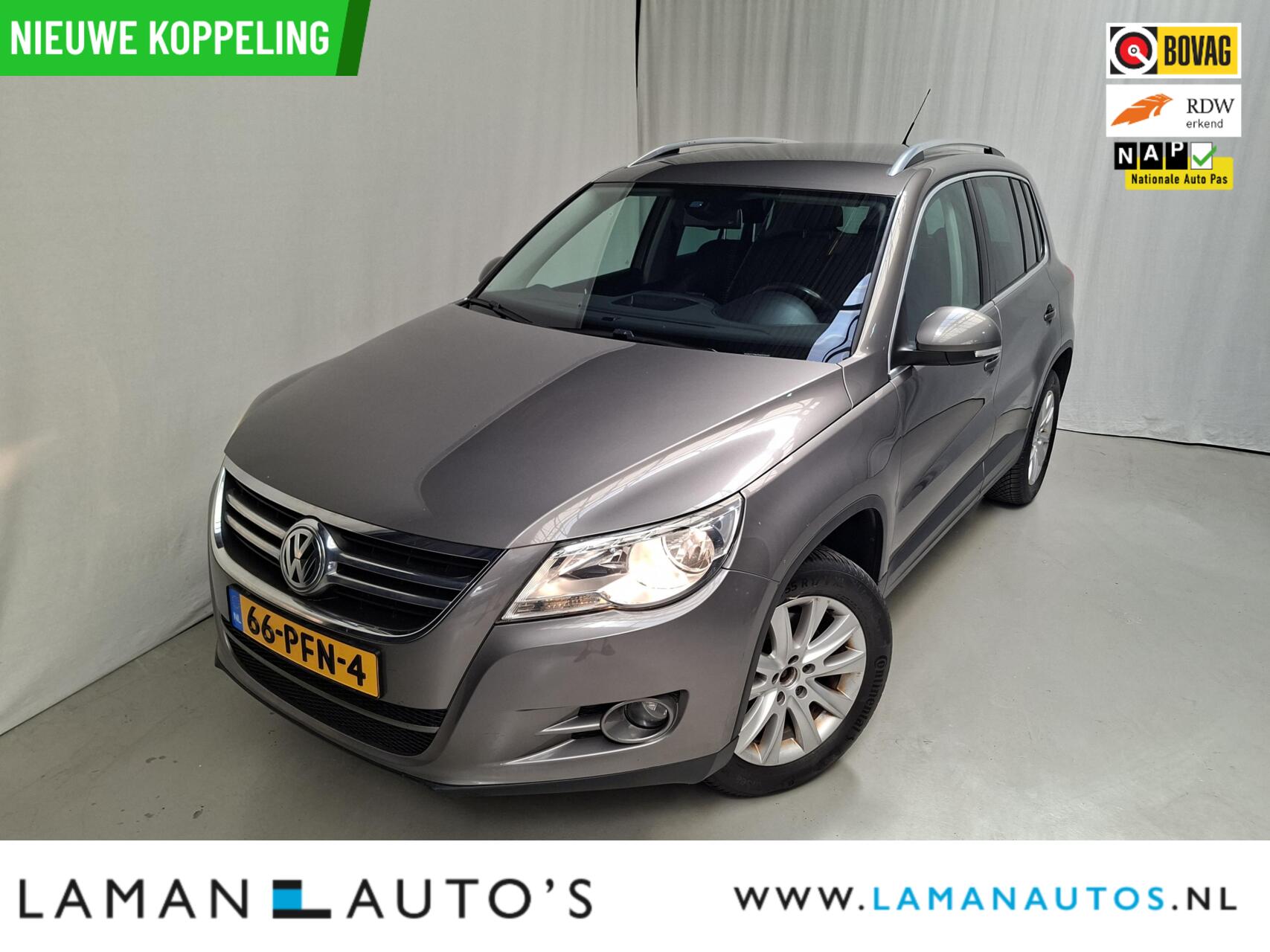 Volkswagen Tiguan 1.4 TSI 150pk Sport&Style | Nieuwe Koppeling Airco Trekhaak Cruise 17" LMV Metallic | Voorschoten 2011 - voorkant