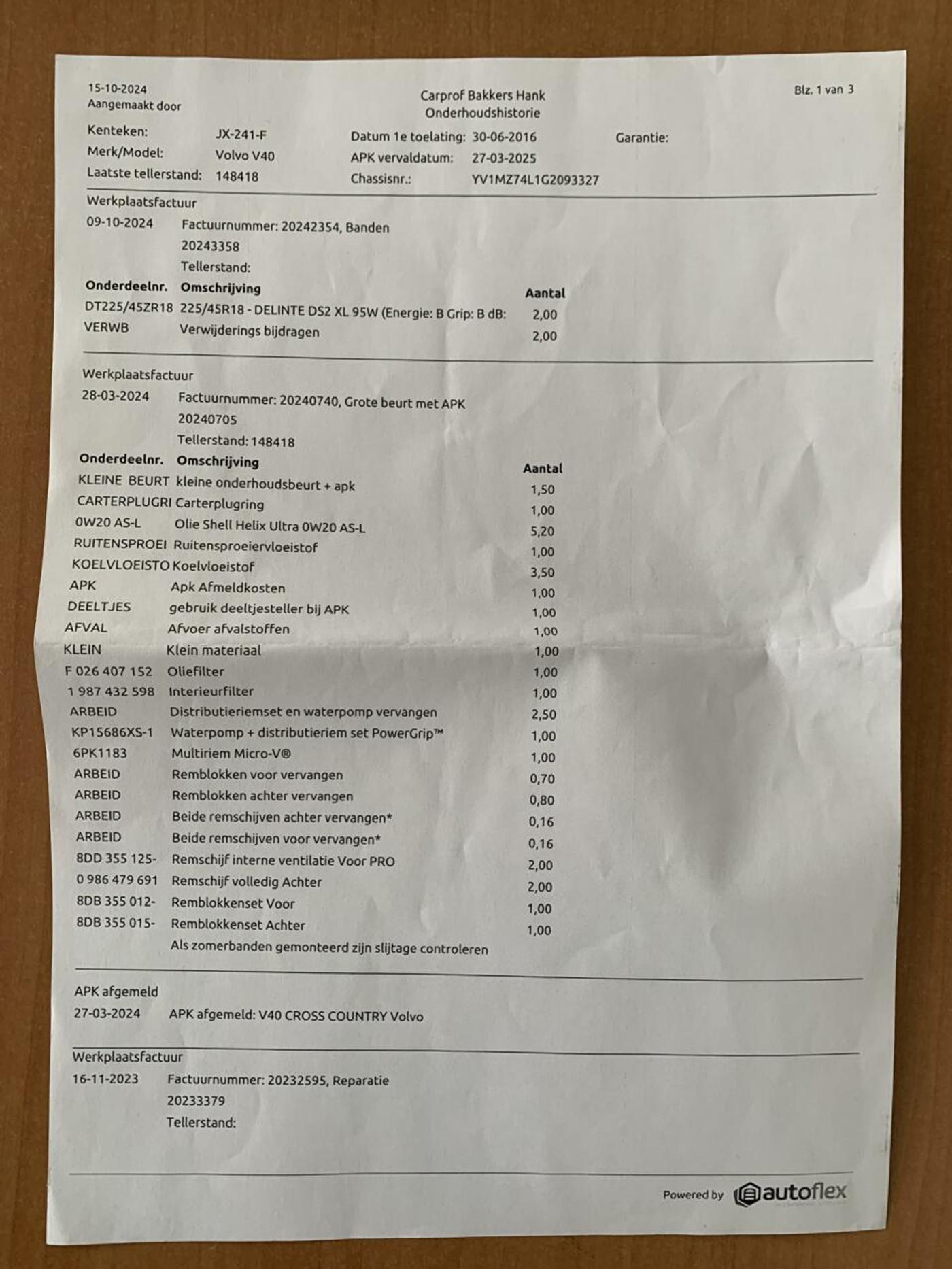 Foto van Volvo V40 Cross Country