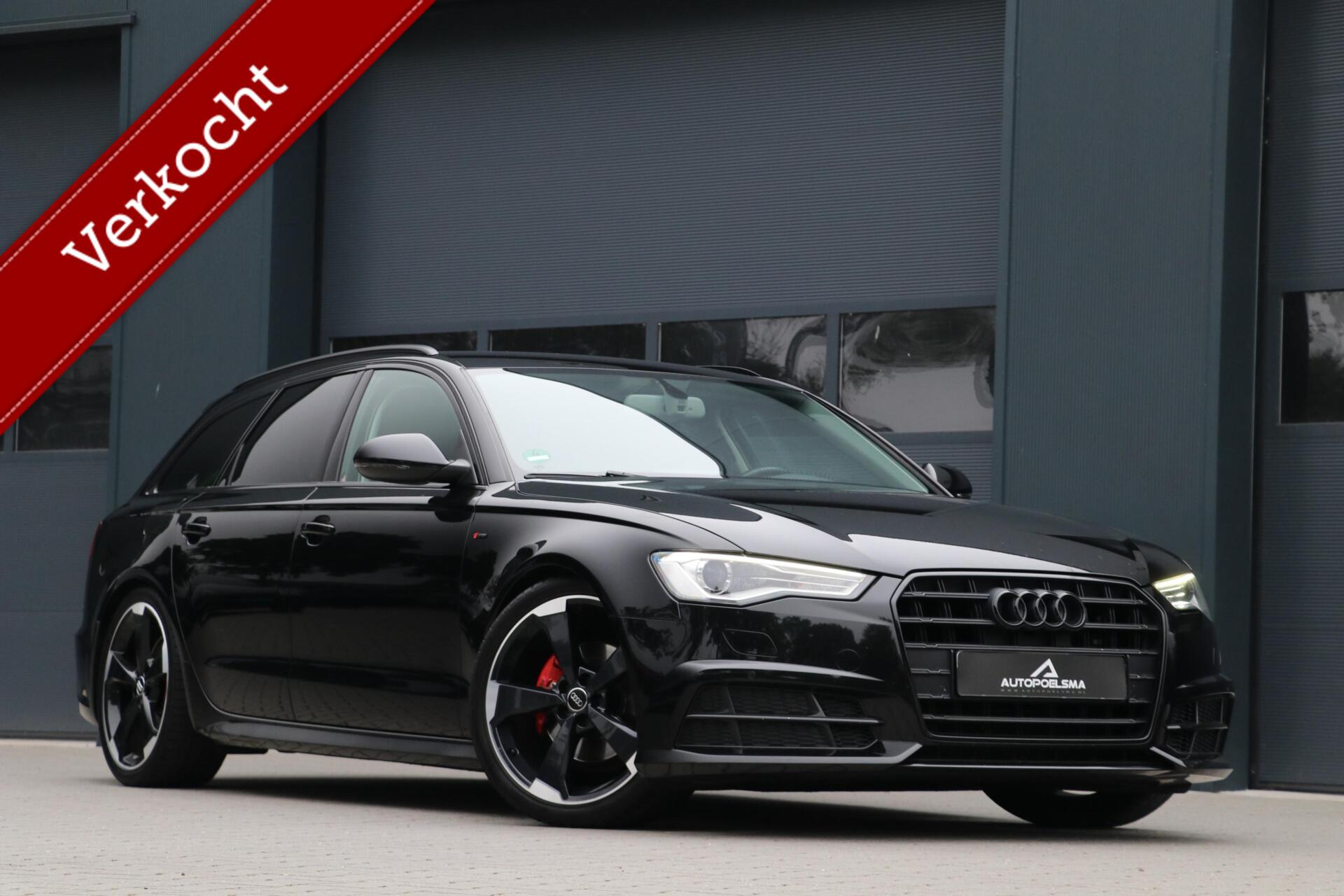 Audi A6 Avant 2.0 TDI 190PK |S-Line| BlackLine Navi Leder Sportzetels PrivacyGlass Ecc Trekhaak Pdc Uitstraling 194000KM BJ2018 2018 - voorkant
