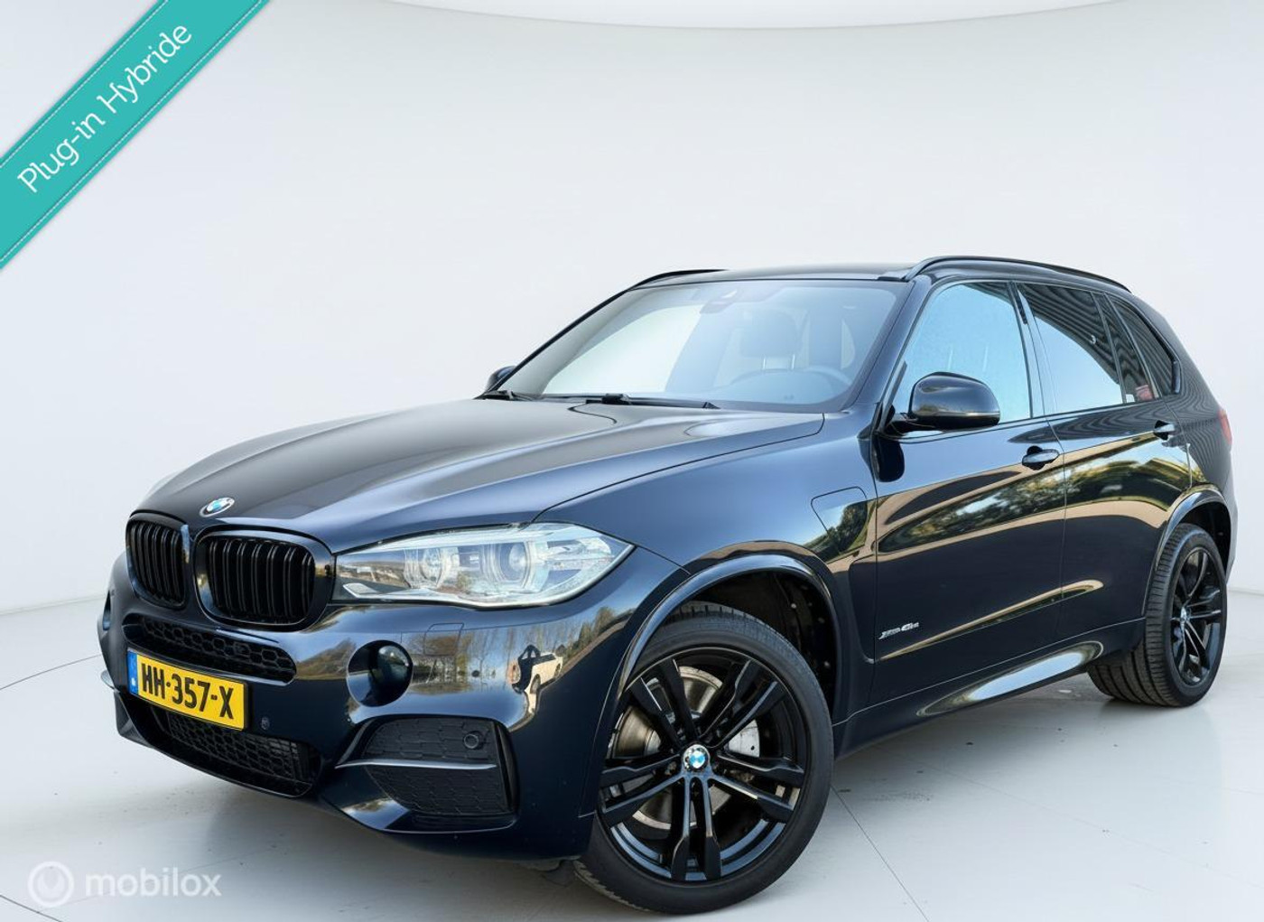 BMW X5 Xdrive40e xDrive40e High Executive M-Sport Carbon Zwart NL Auto Xenon Cruise Luchtvering 2015 - voorkant