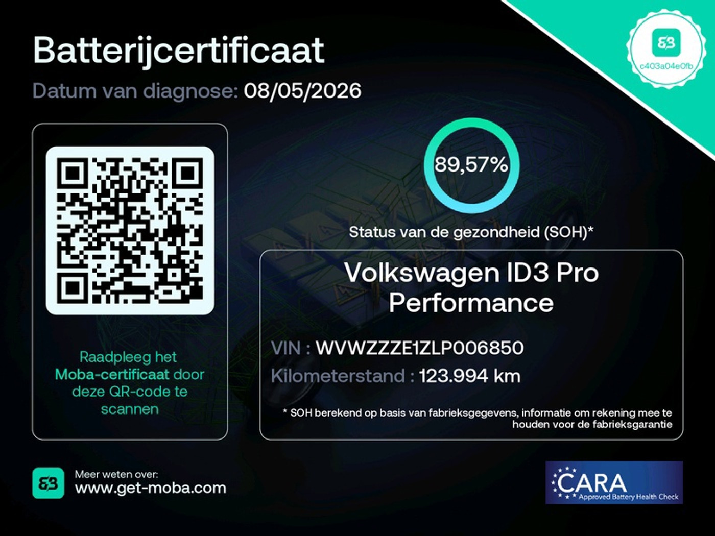 Foto van Volkswagen Id.3 Pro 150 KW