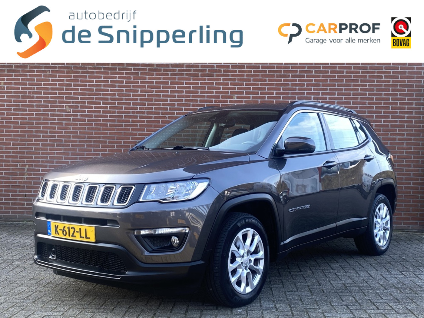 Jeep Compass 1.3T Longitude AIRCO CRUISE CARPLAY PDC DAB LMV 2021 - voorkant
