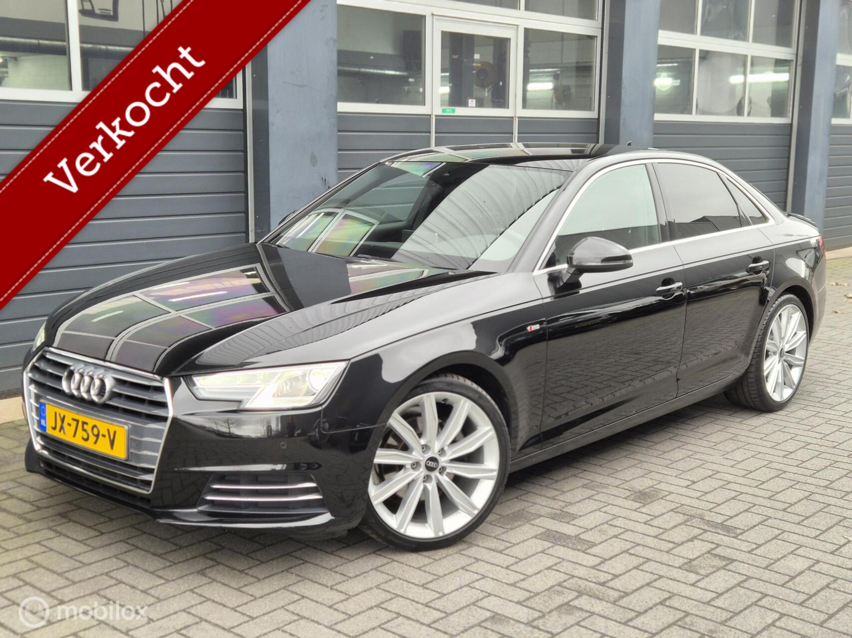 Audi A4 2.0 TFSI Ultra S-line Sport | LEDER | 19'' | NAVI | PDC | 2017 - voorkant