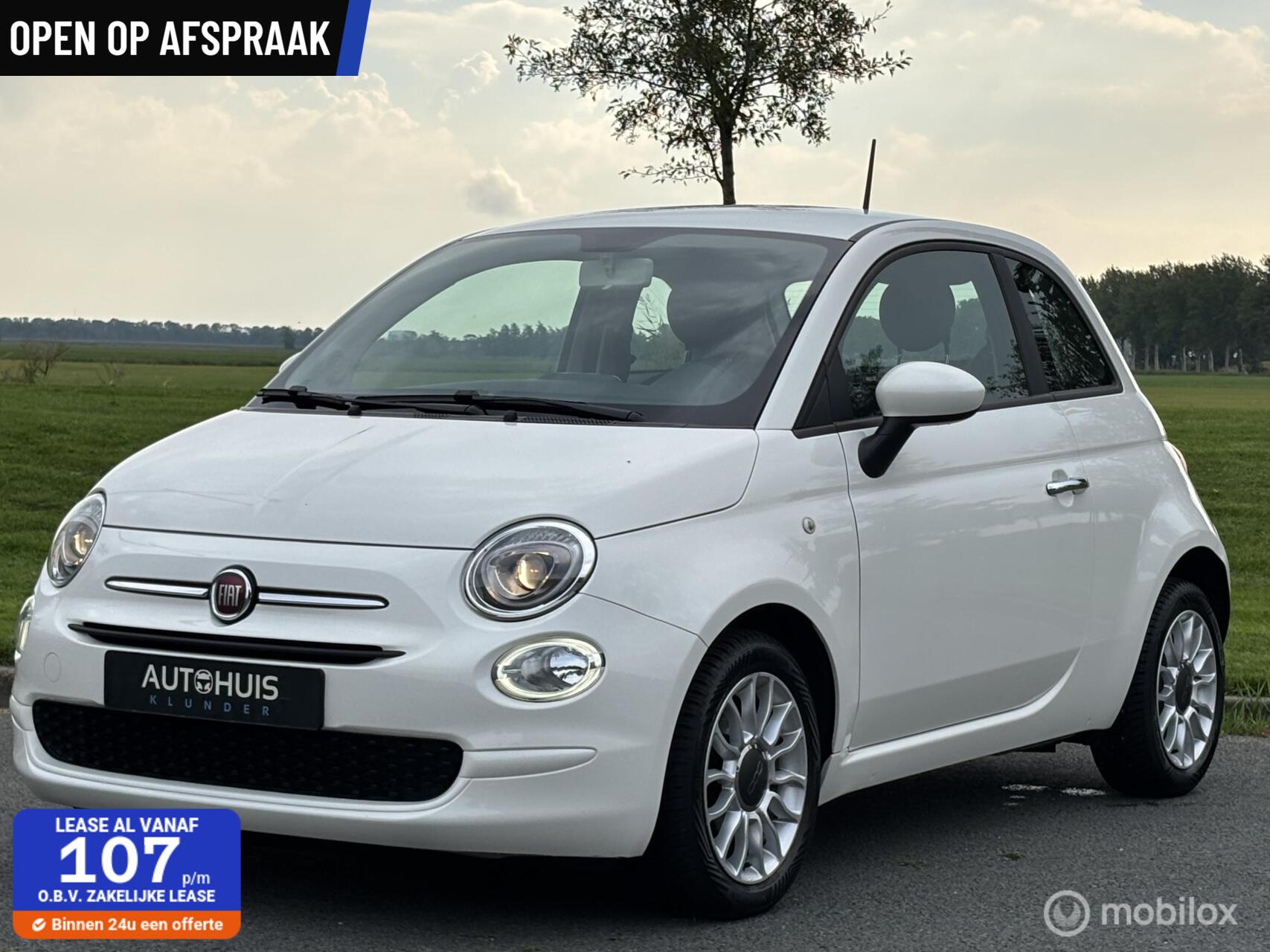 Fiat 500 1.0 TwinAir | Garantie | NW APK | 2017 - voorkant