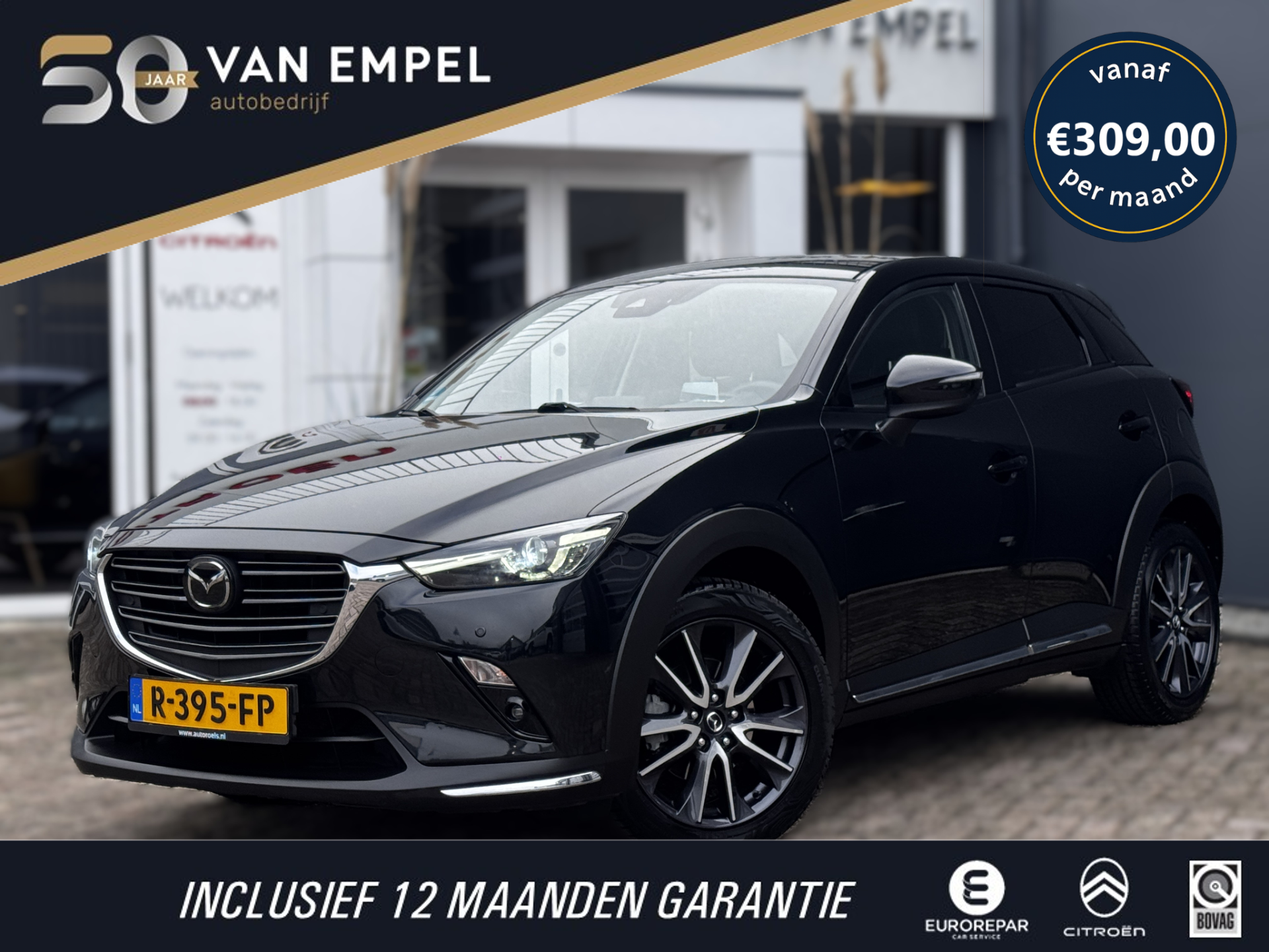 Mazda Mazda Cx-3 2.0 SkyActiv-G 120 GT-M | Camera | Adaptive Cruise | BOSE | Stoelverwarming | Automaat | Head-up Display 2018 - voorkant