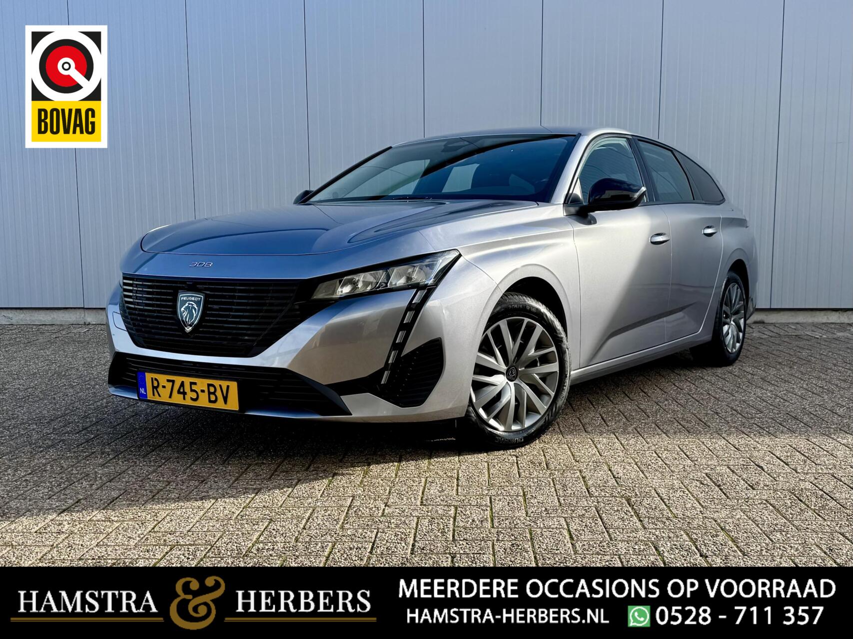 Peugeot 308 1.2 PureTech Active Pack Business antraciet 2022 - voorkant