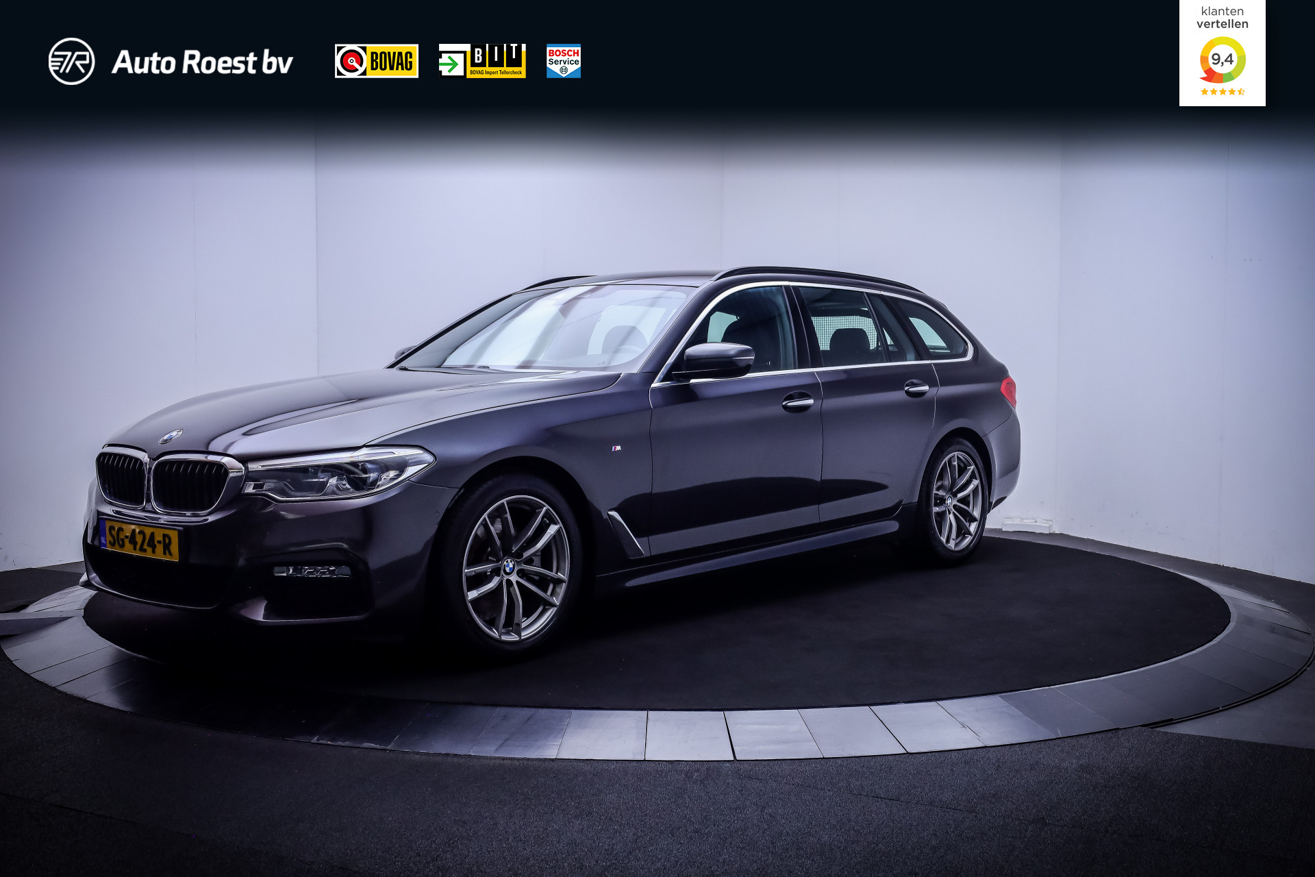 BMW 520i 520iA M-SPORT High Executive 2018 - voorkant