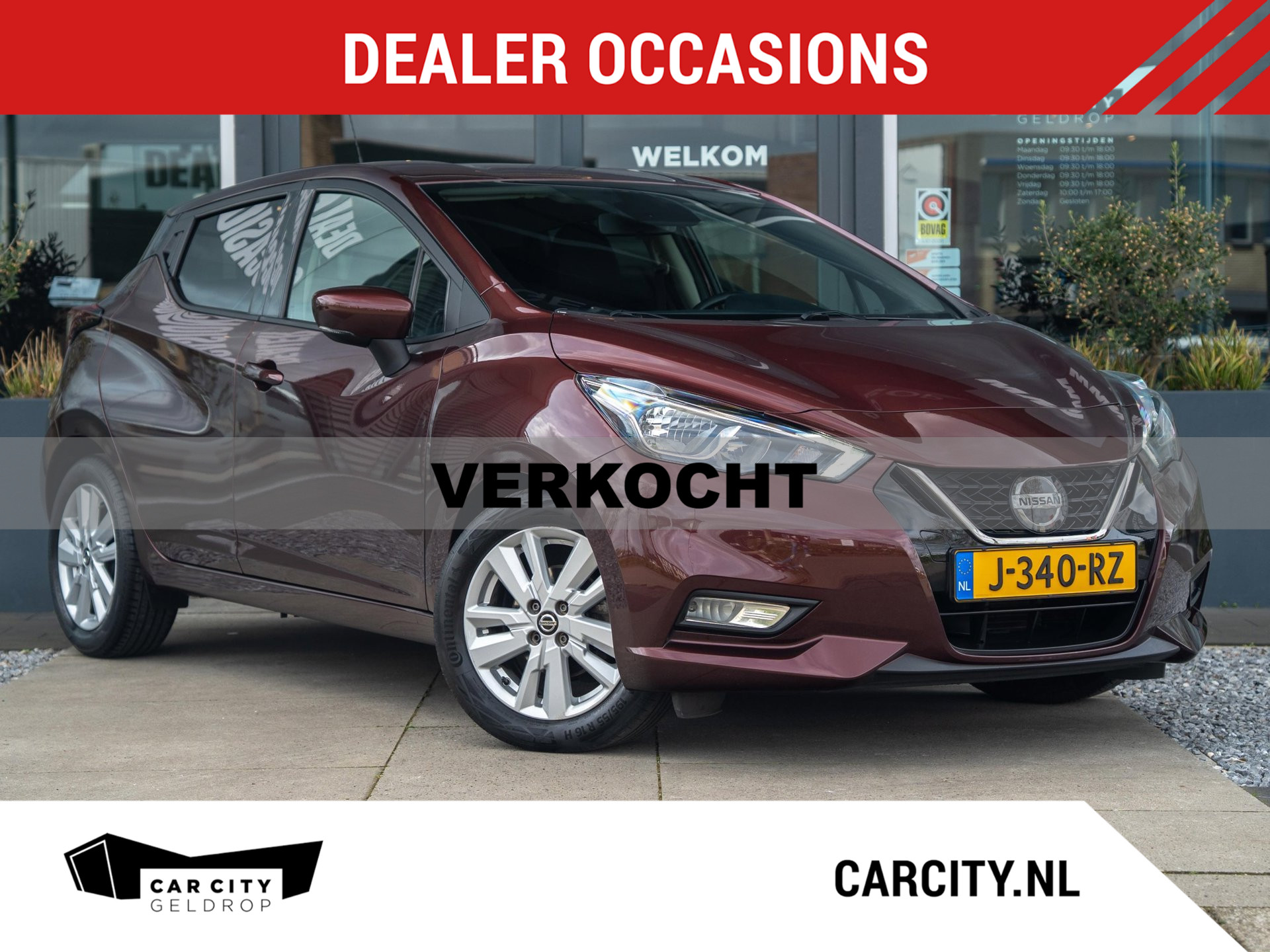 Nissan Micra 1.0 IG-T N-Connecta Automaat / Navi / Android auto / Camera / PDC / Cruise / DAB+ 2020 - voorkant