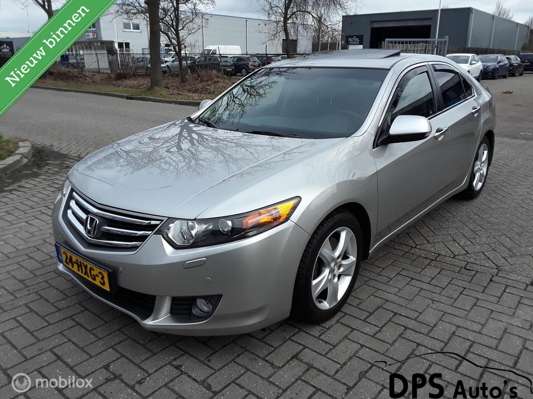 Honda Accord 2.4 i-Vtec Executive CU2 K24Z3 201pk Automaat, Navigatie, Camera, Spraak besturing, NL auto 2009 - voorkant