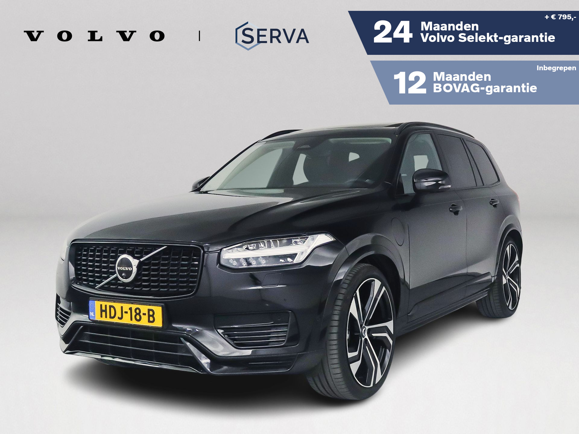 Volvo Xc90 T8 Plug-in hybrid AWD Ultra Dark | Panoramadak | 360° camera | Bowers & Wilkins | Luchtvering | Stoelventilatie | Head-up Display | Trekhaak 2025 - voorkant