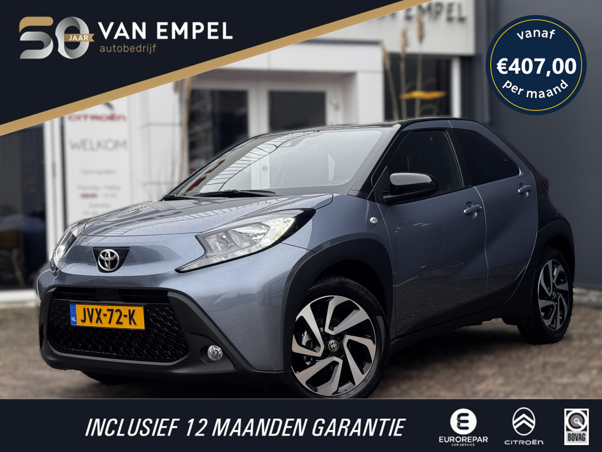 Toyota Aygo X 1.0 VVT-i S-CVT Envy | Automaat | Camera | Carplay | Adaptive Cruise | 2025 - voorkant