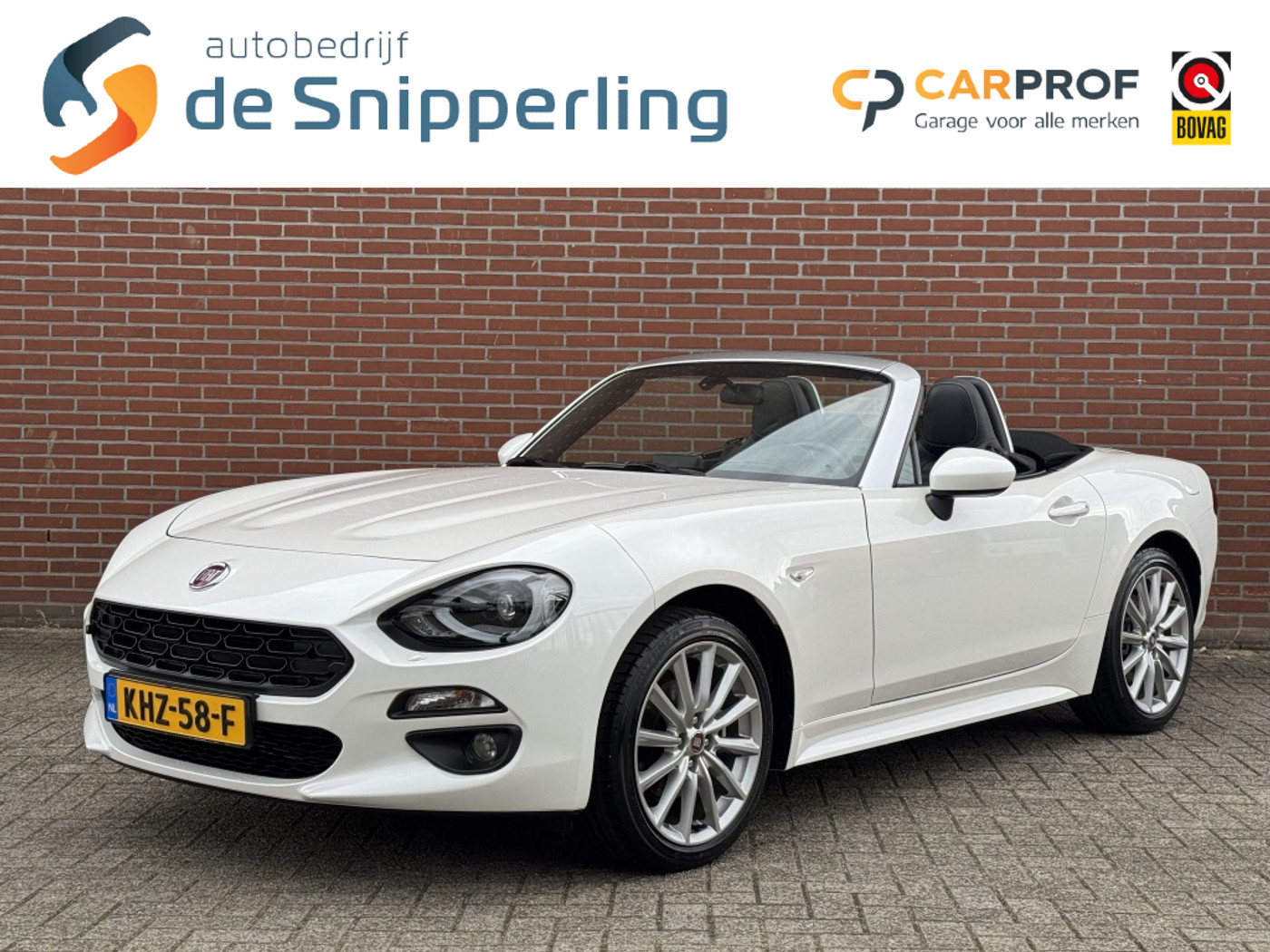 Fiat 124 Spider 1.4 M-Air T Lusso AUTOMAAT NAV CRUISE CARPLAY DAB CAMERA PDC STO 2018 - voorkant