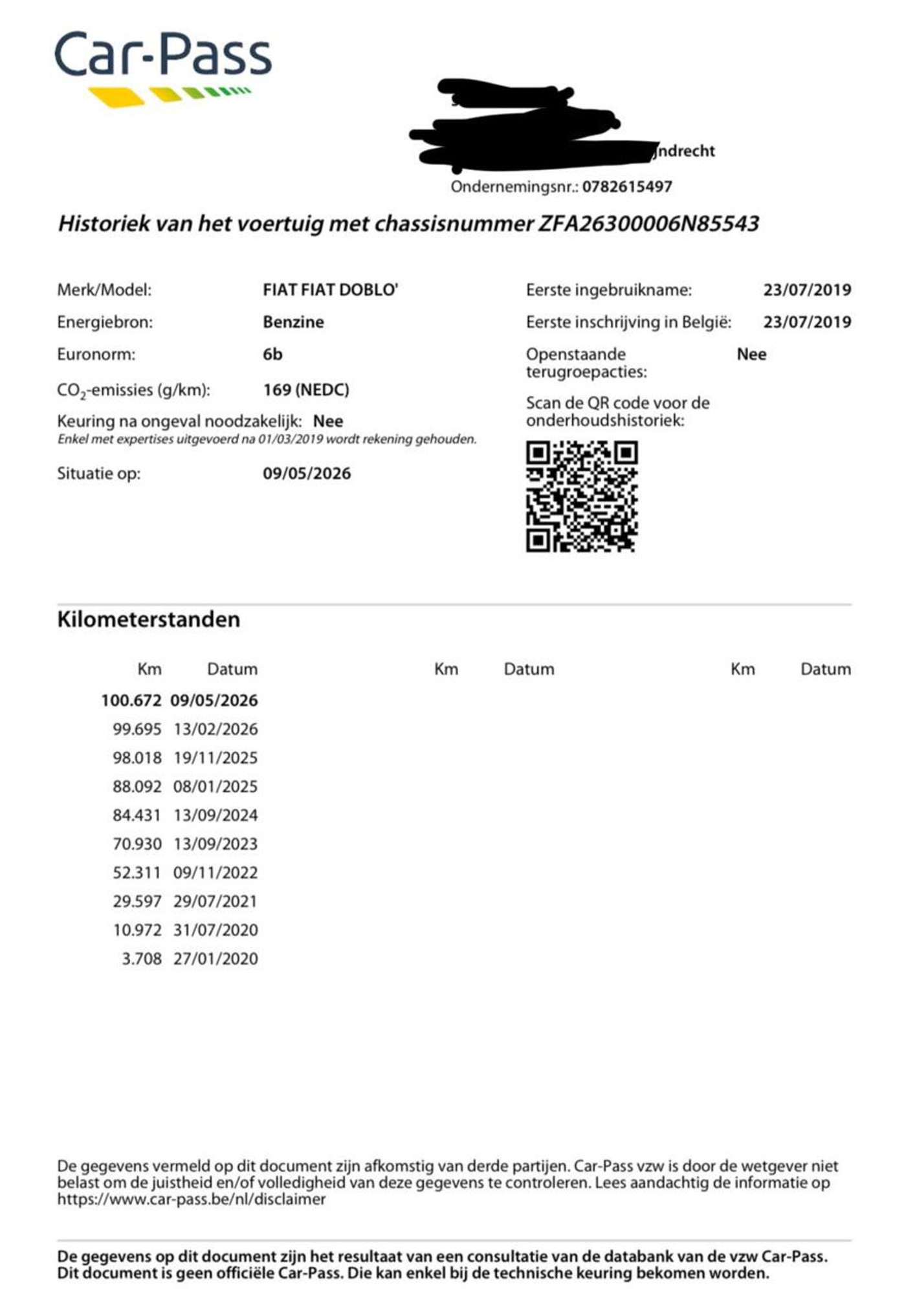 Foto van Fiat Fiat Doblo