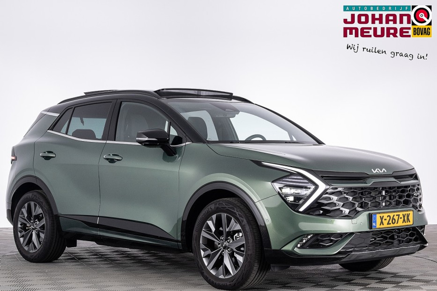 Kia Sportage 1.6 T-GDi Hybrid GT-PlusLine | PANORAMADAK ✅ 1e Eigenaar 2024 - voorkant