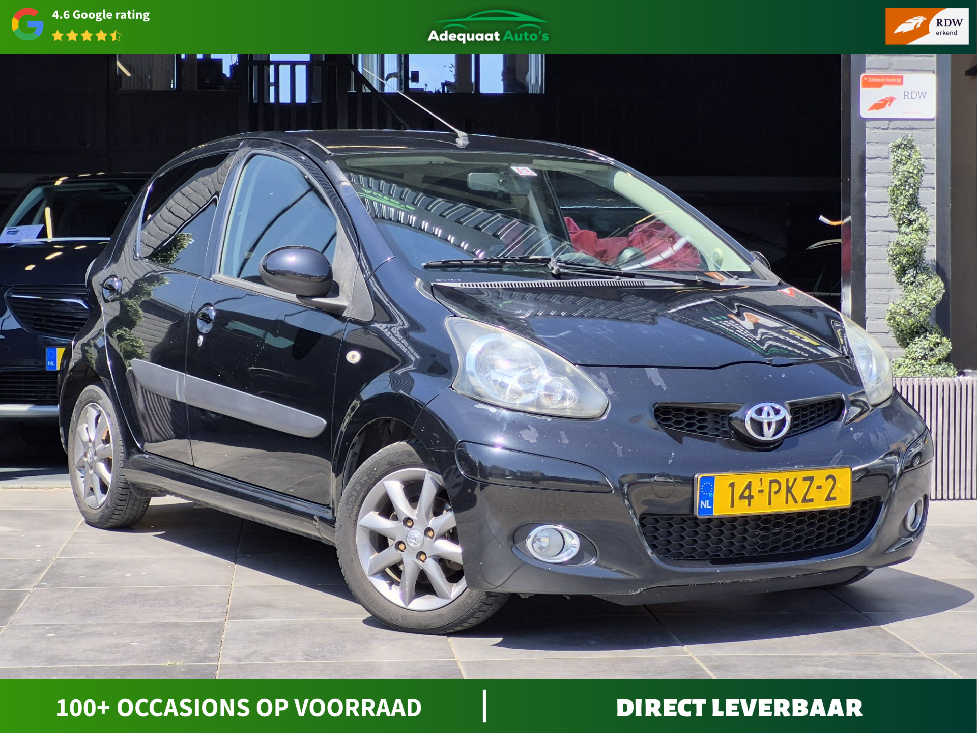 Toyota Toyota Aygo 1.0-12V Dynamic Navigator|1e eig|NAP|AUT|Airco 2011 - voorkant