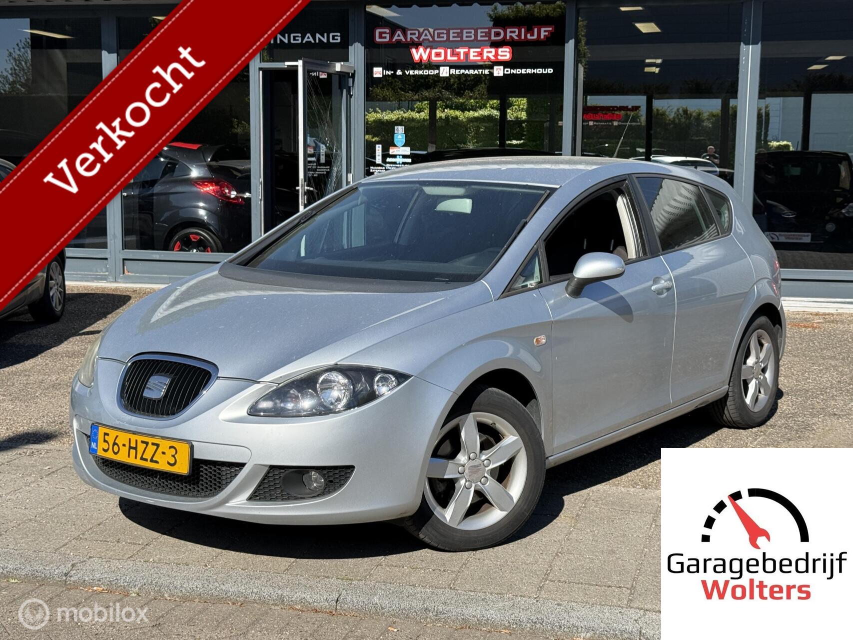 Seat Leon 1.6 Active Style AIRCO GOED APK PAAR DEUKJES 2009 - voorkant
